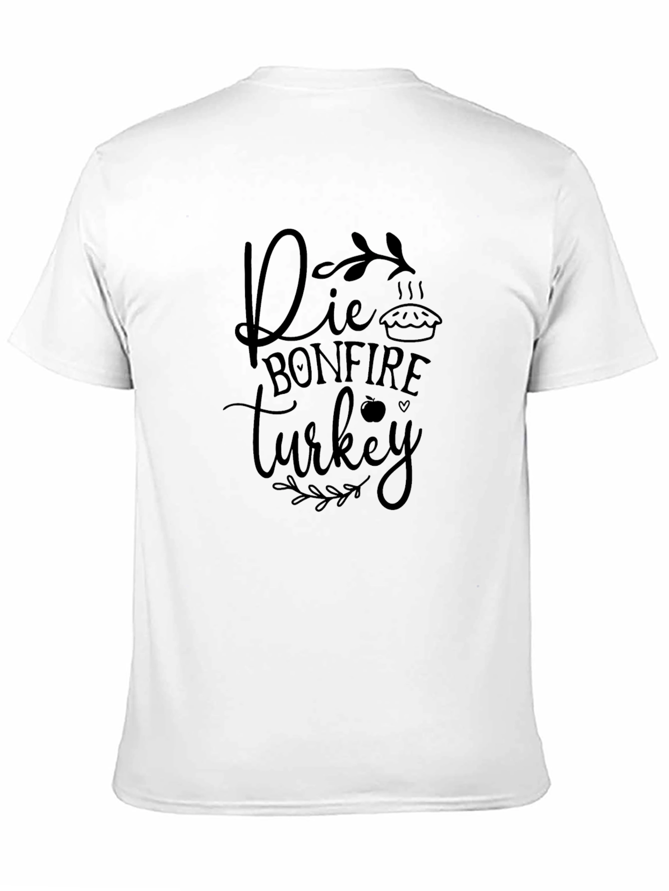 Die Bonfire Turkey Black Graphic Tee