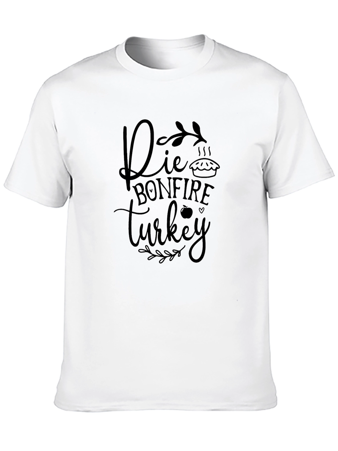 Die Bonfire Turkey Black Graphic Tee