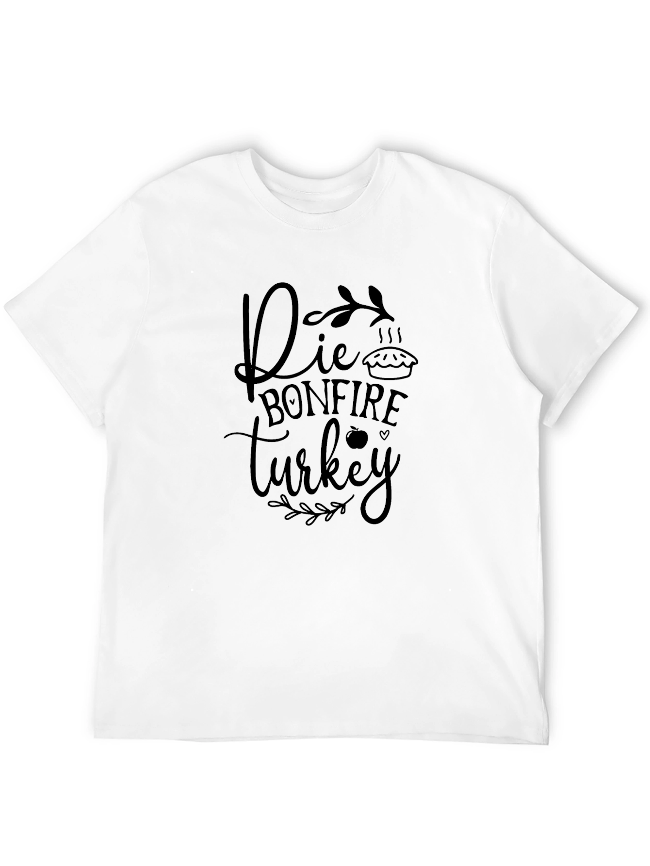 Die Bonfire Turkey Black Graphic Tee