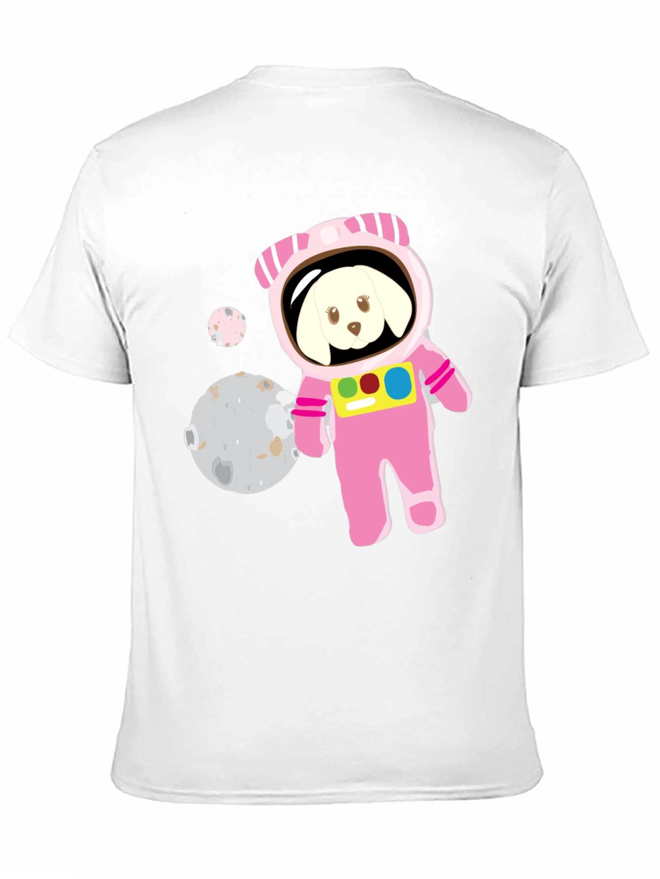 Dog Astronaut Graphic T-Shirt - Mens Black Tee