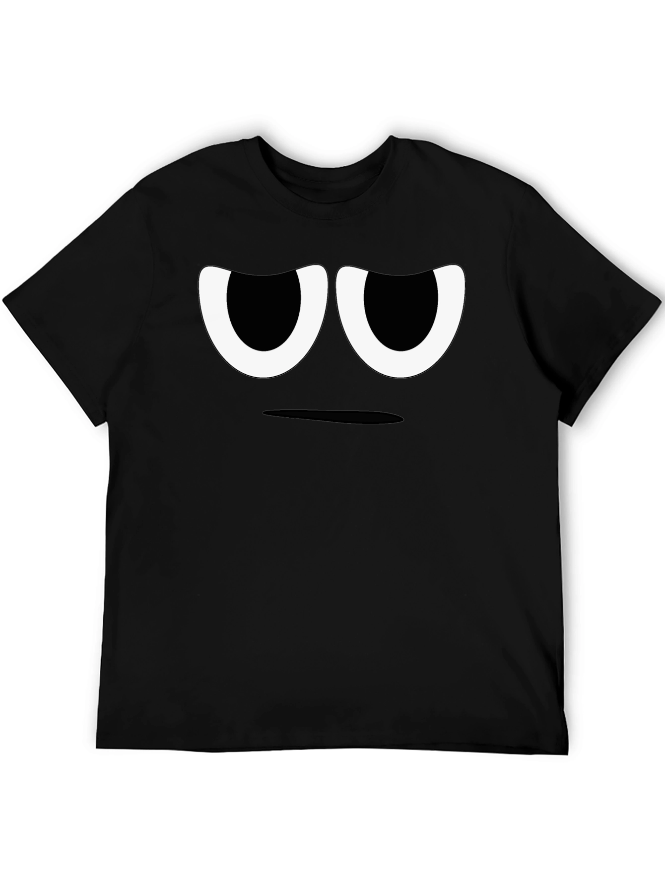 Grumpy Face Black T-Shirt