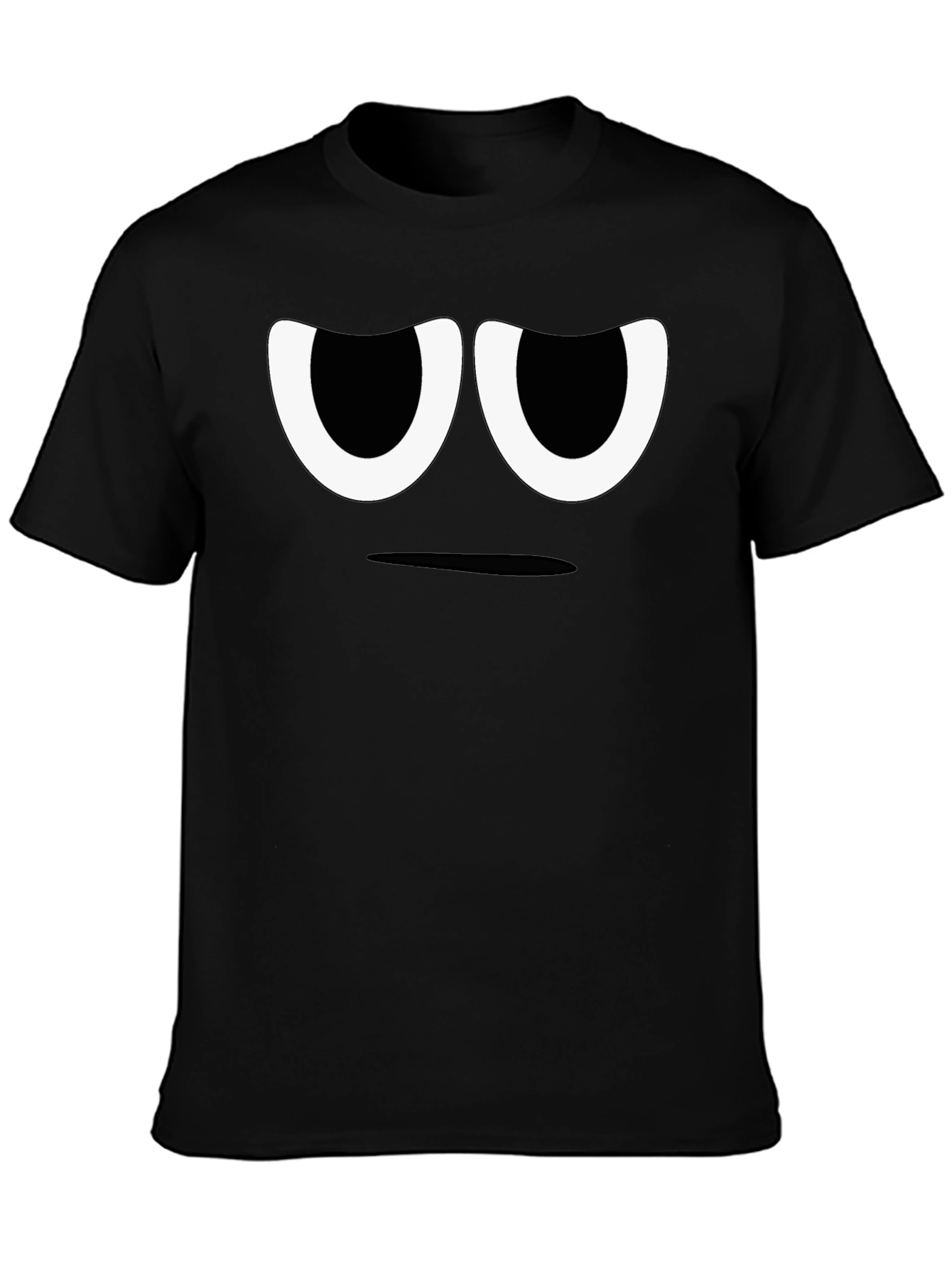 Grumpy Face Black T-Shirt