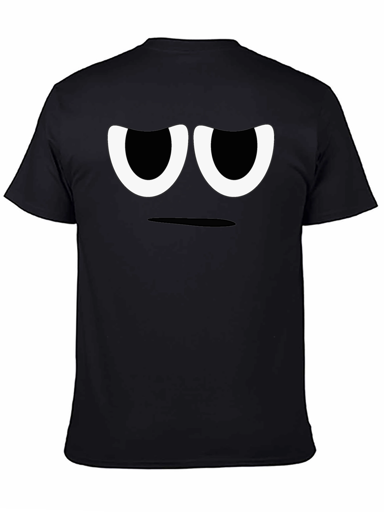 Grumpy Face Black T-Shirt