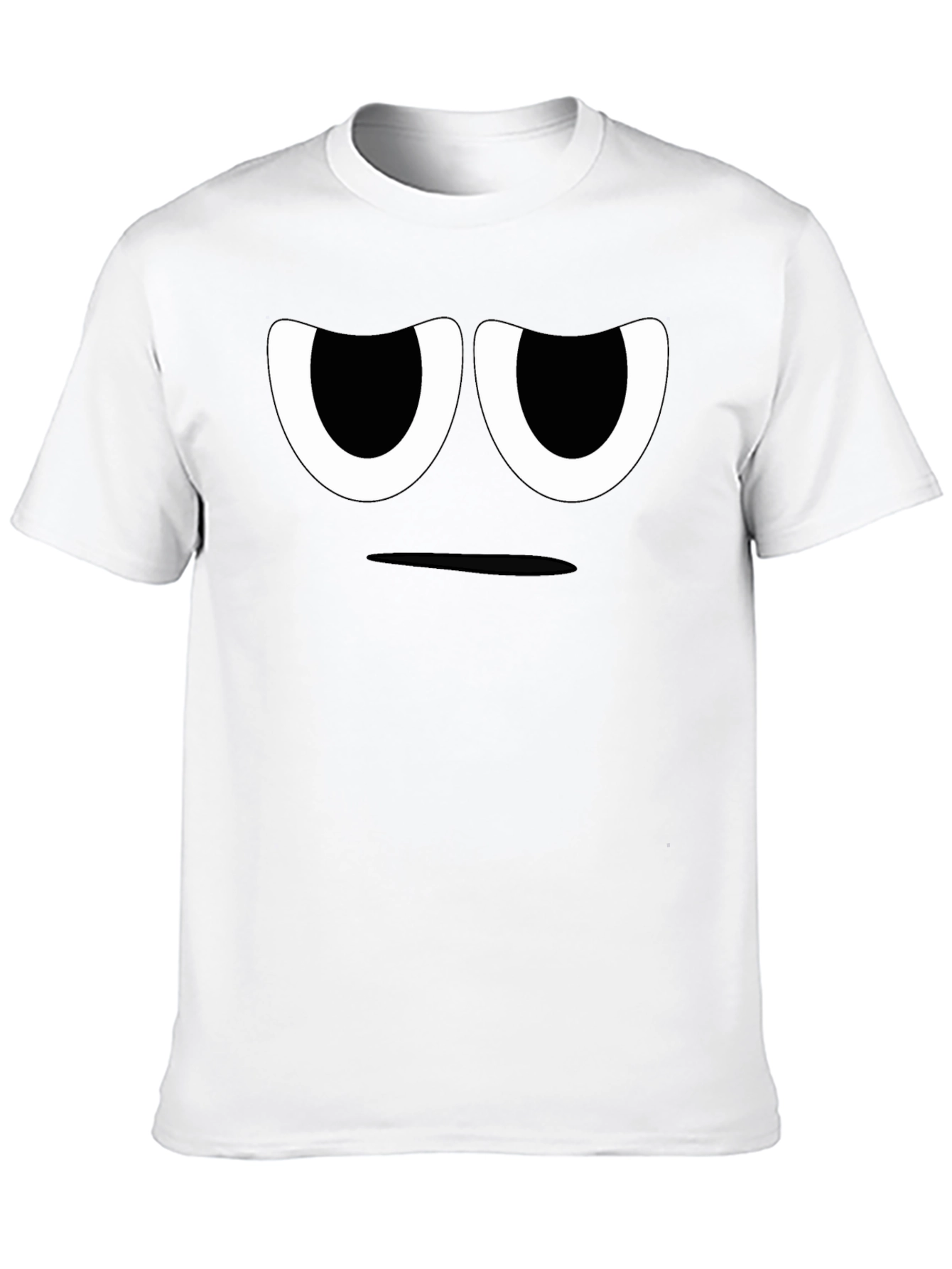 Grumpy Face Black T-Shirt