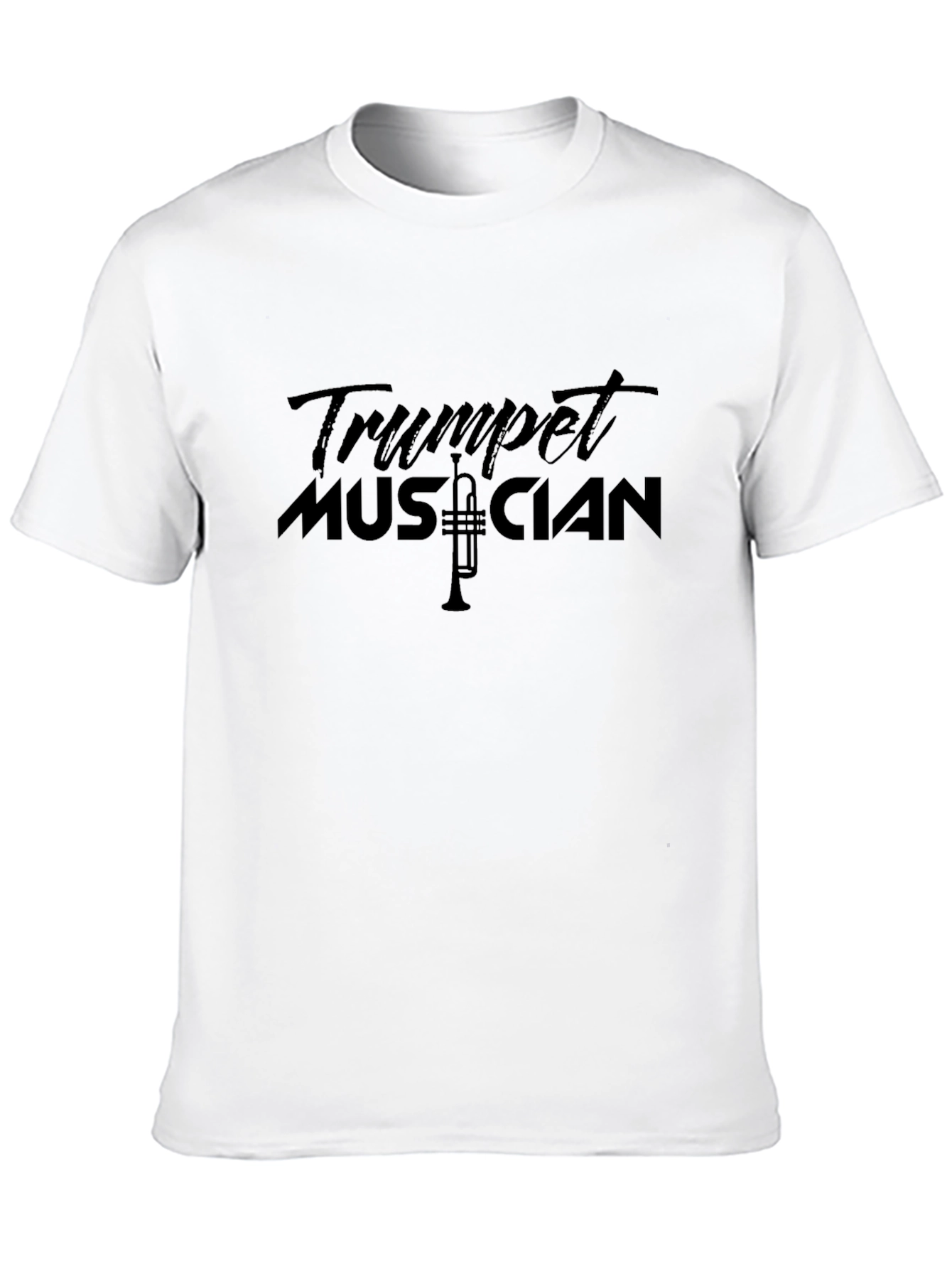 Trumpet Musician Black Graphic T-Shirt