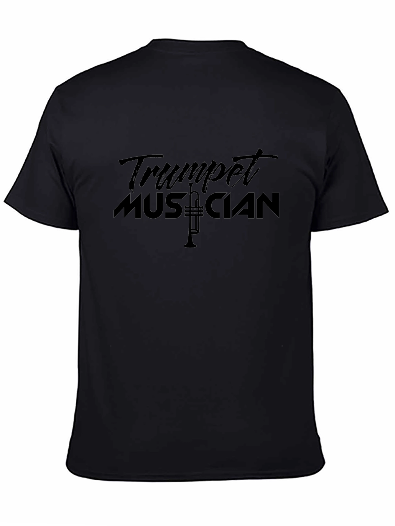 Trumpet Musician Black Graphic T-Shirt