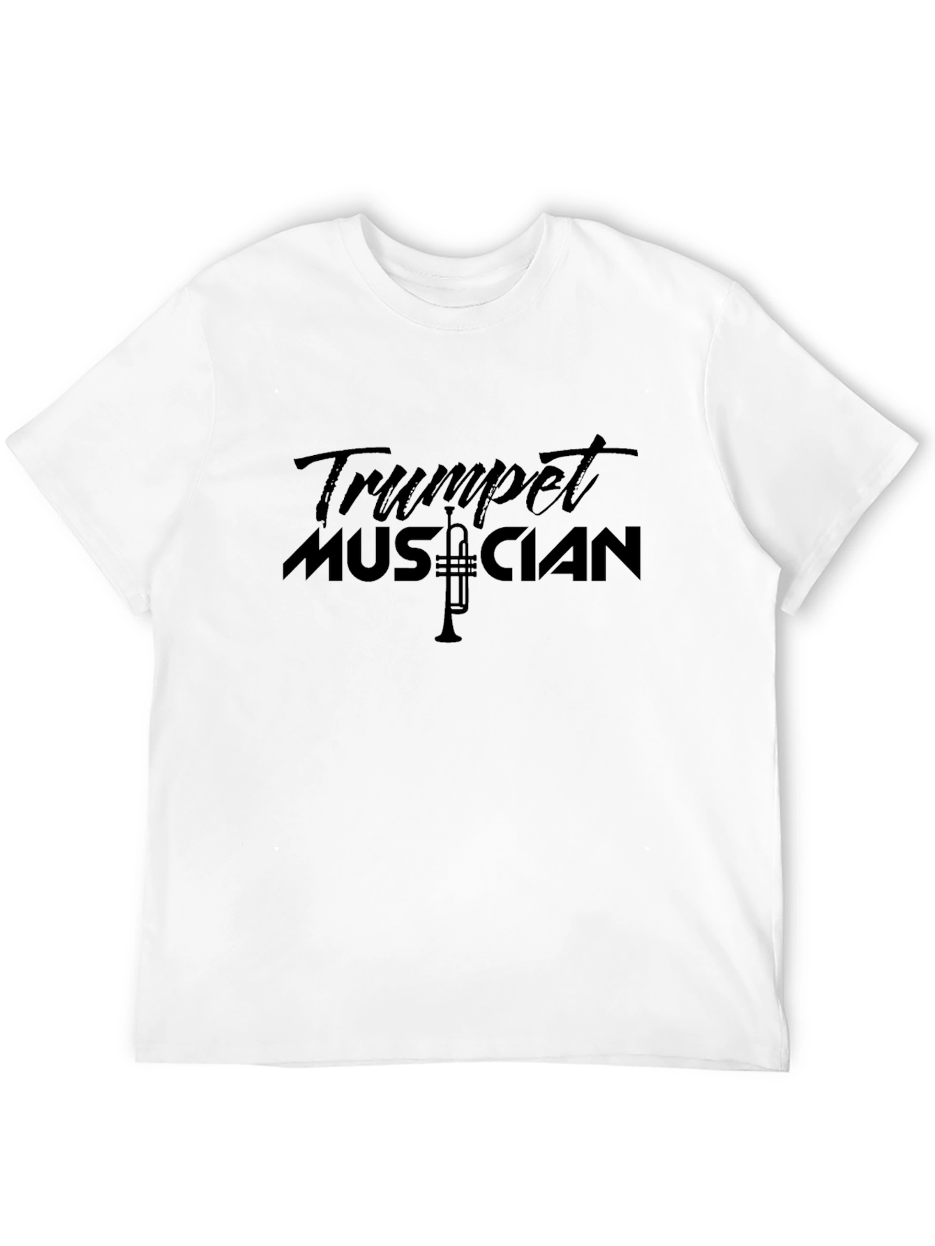 Trumpet Musician Black Graphic T-Shirt