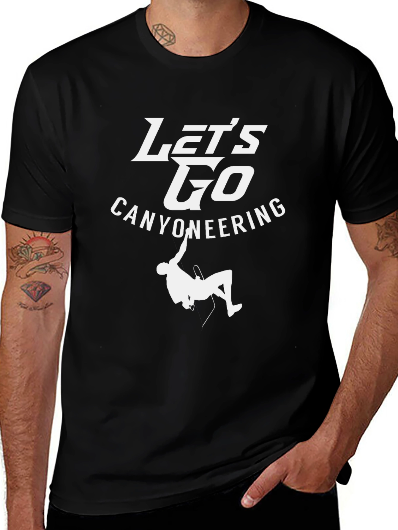 Lets Go Canyoneering Black T-Shirt