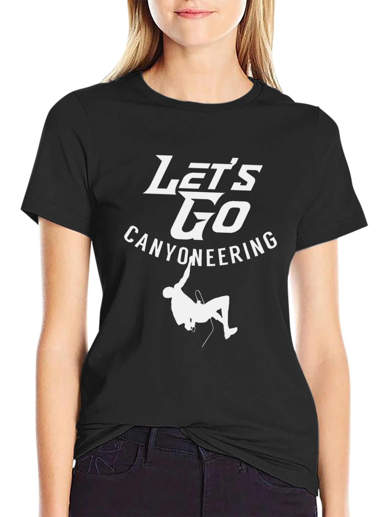 Lets Go Canyoneering Black T-Shirt