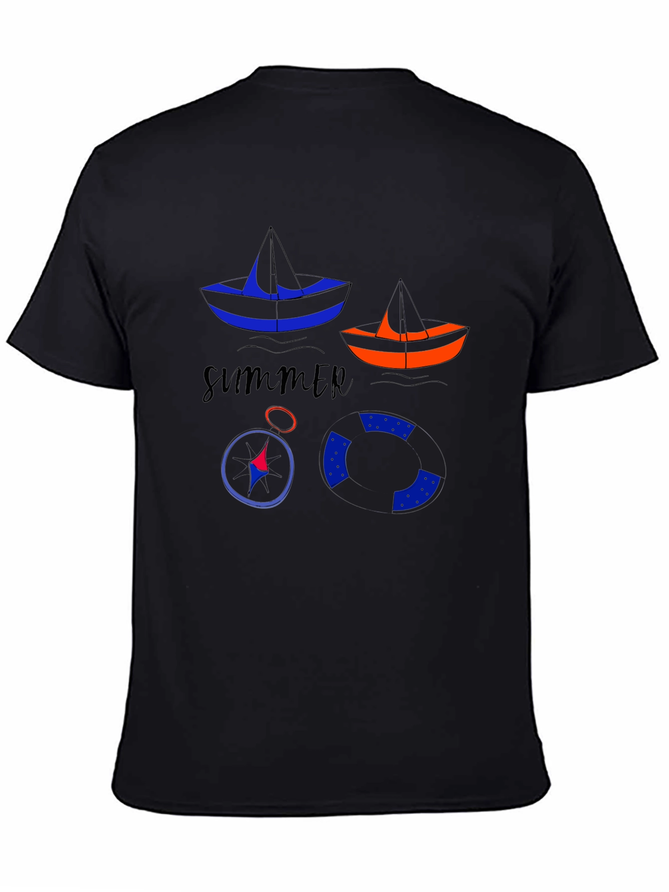 Summer Vibes T-Shirt with Nautical Design