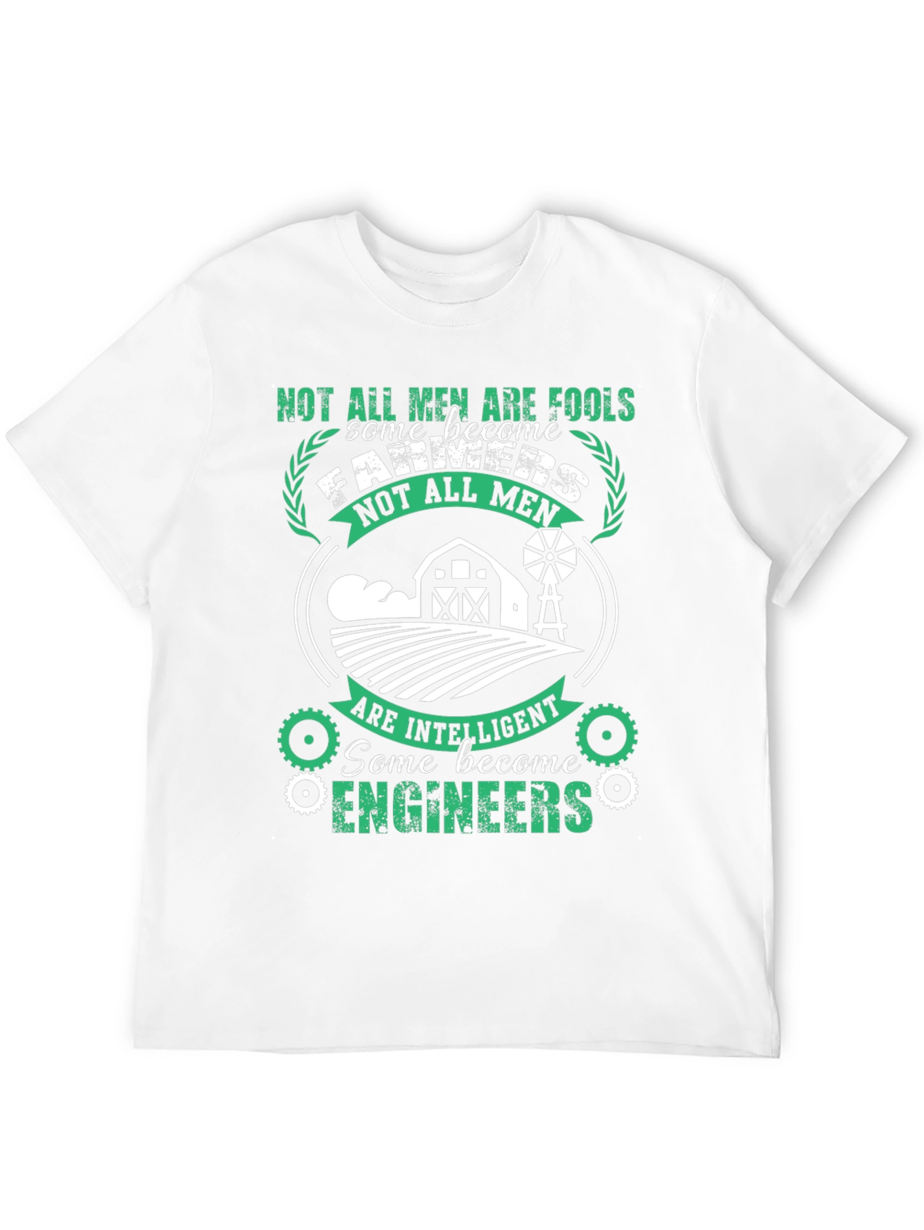 Mens Farmer & Engineer T-Shirt - Intelligent Professions