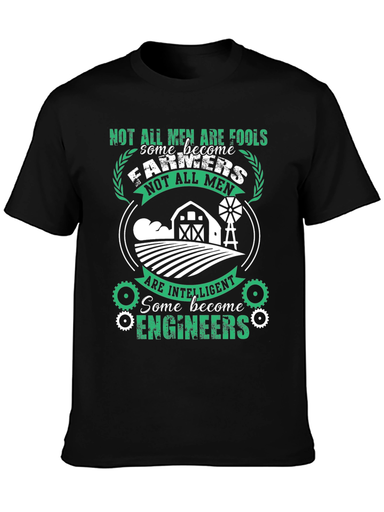 Mens Farmer & Engineer T-Shirt - Intelligent Professions