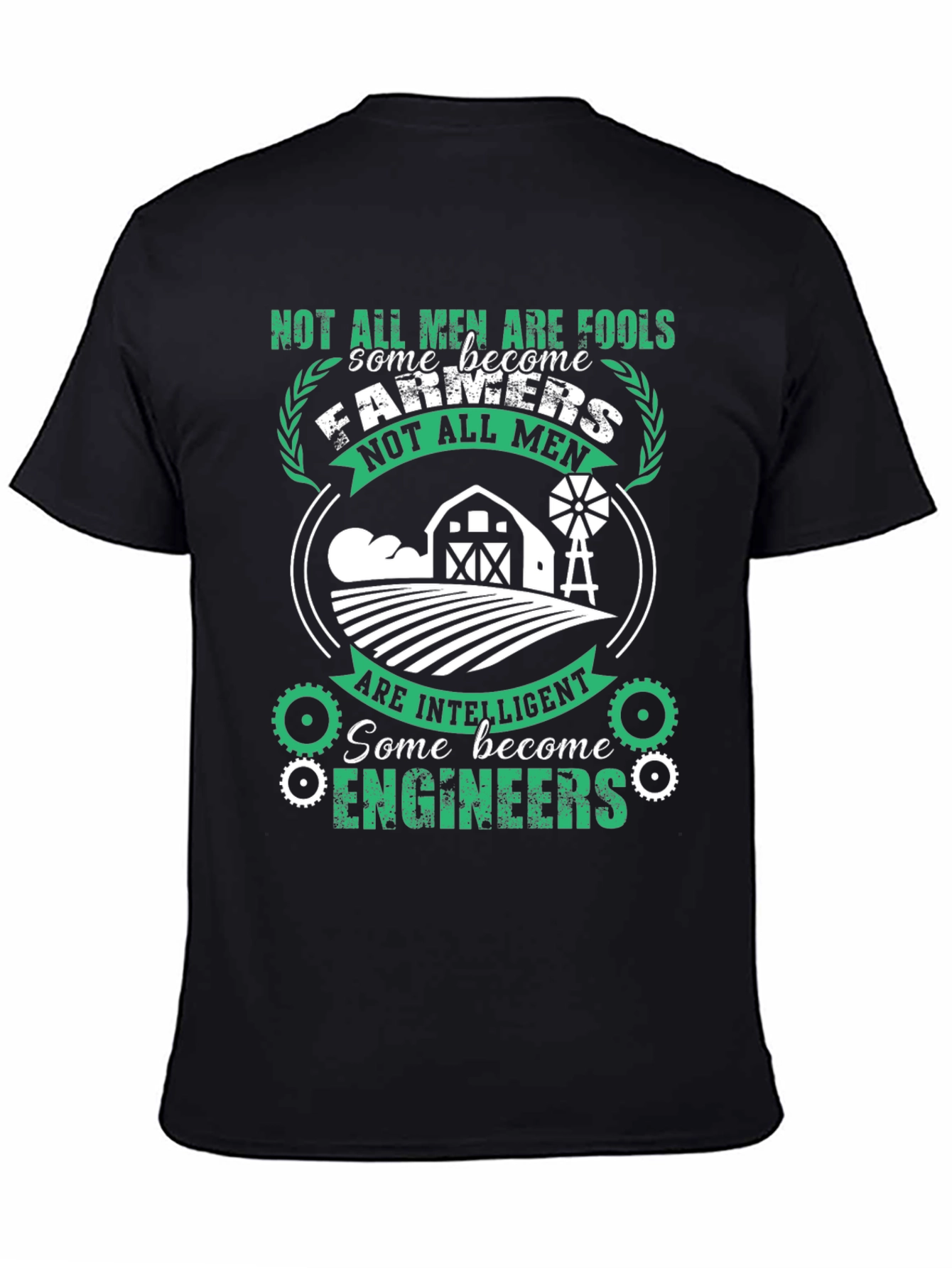 Mens Farmer & Engineer T-Shirt - Intelligent Professions