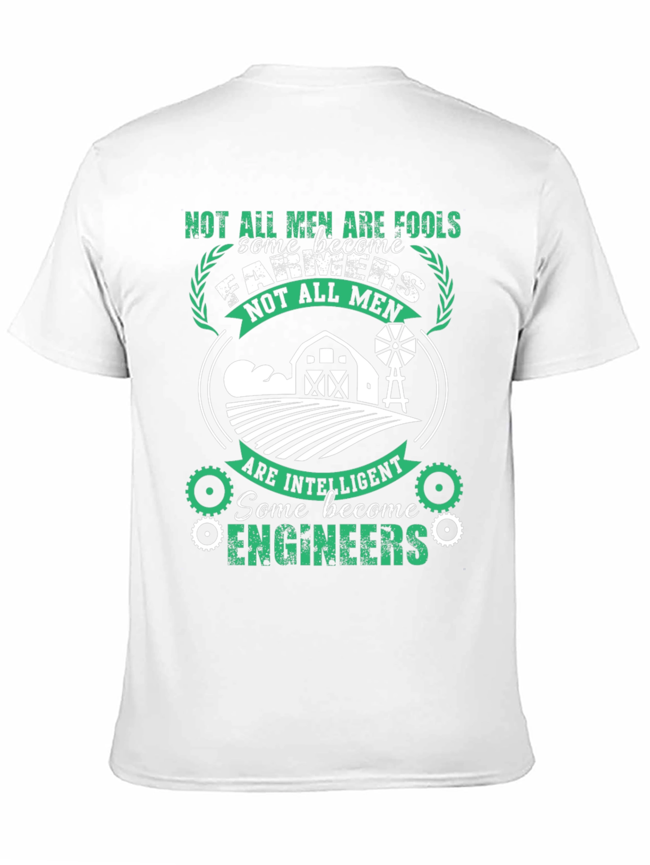 Mens Farmer & Engineer T-Shirt - Intelligent Professions