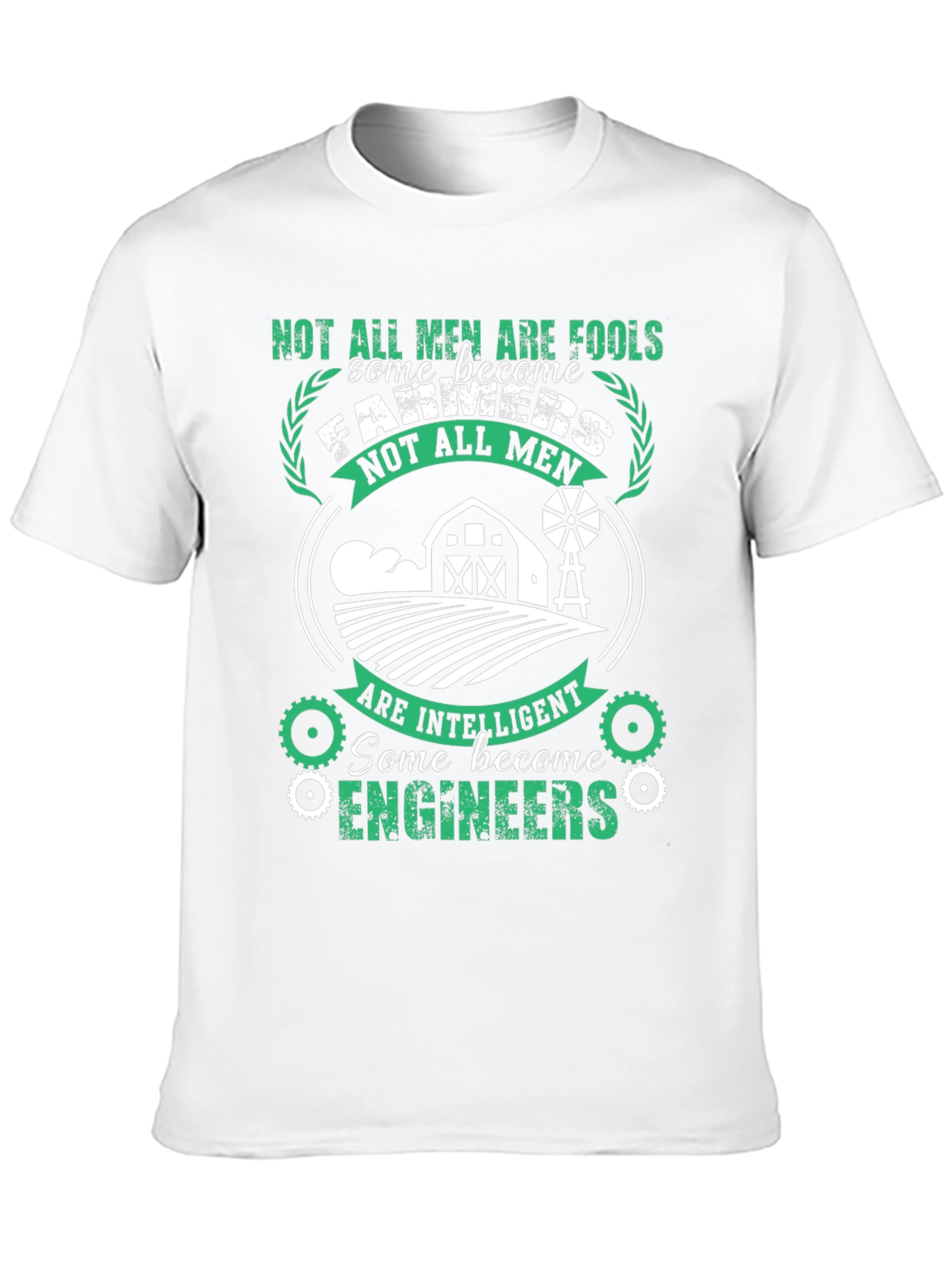 Mens Farmer & Engineer T-Shirt - Intelligent Professions