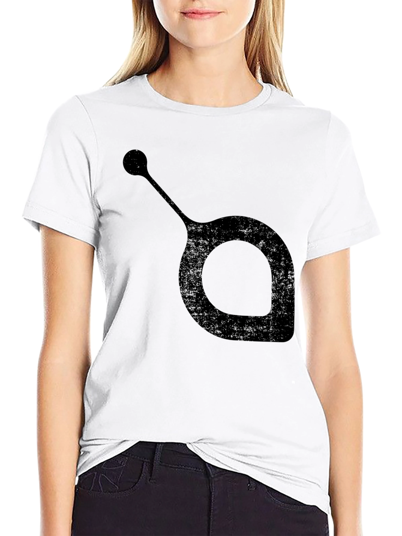 Abstract Design Black T-Shirt