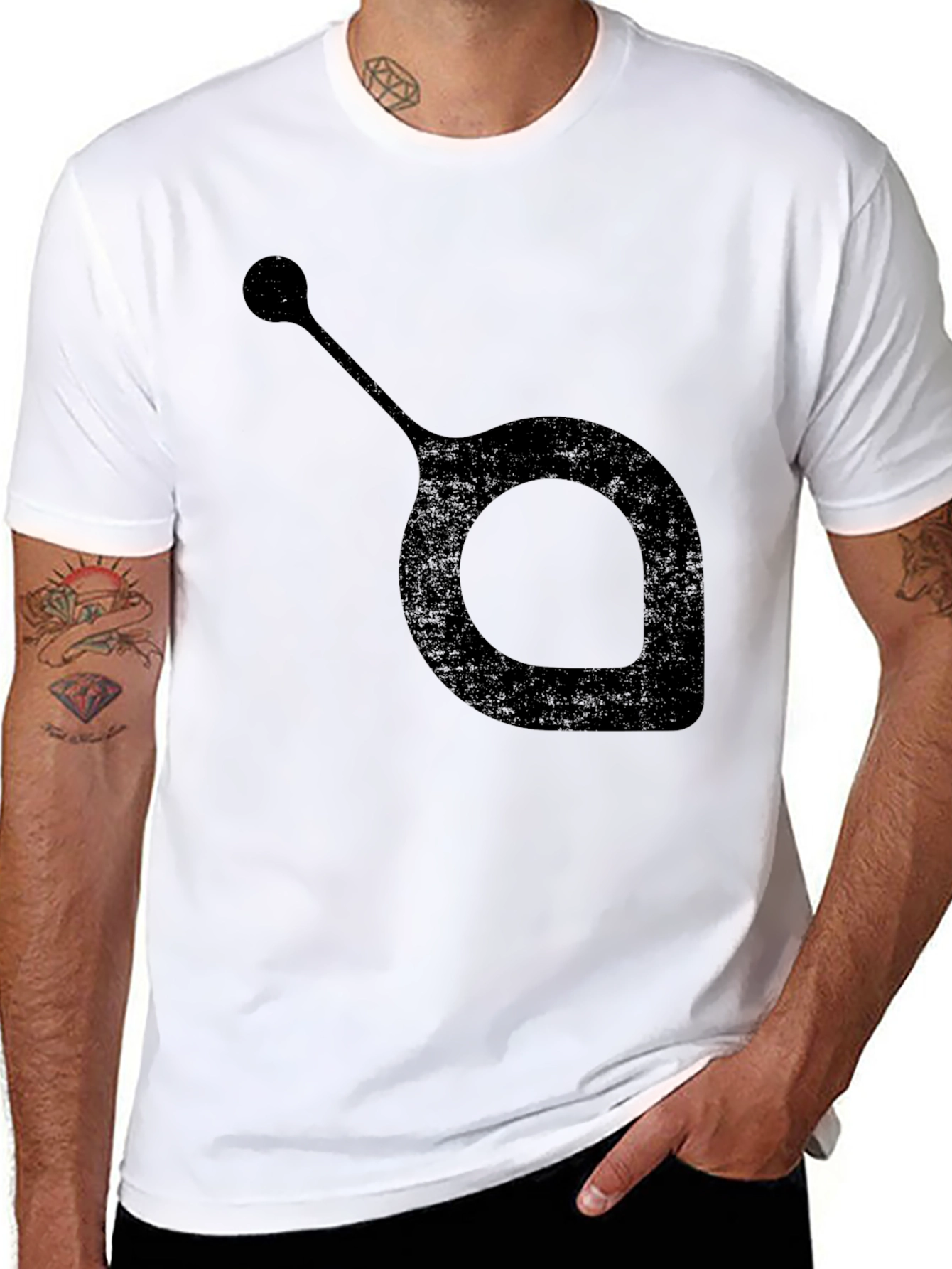 Abstract Design Black T-Shirt