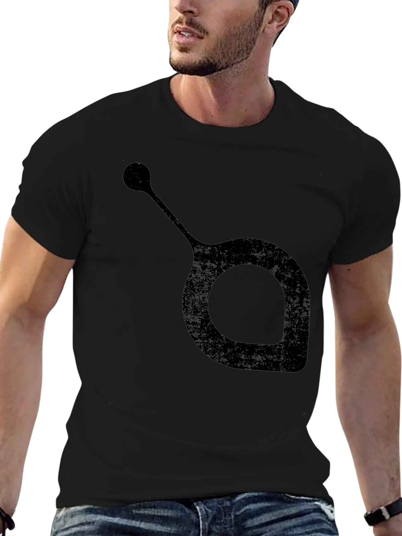 Abstract Design Black T-Shirt