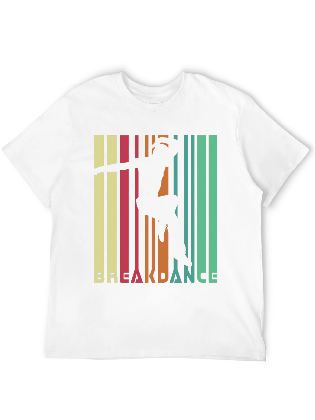 Retro Breakdance Silhouette Graphic T-Shirt