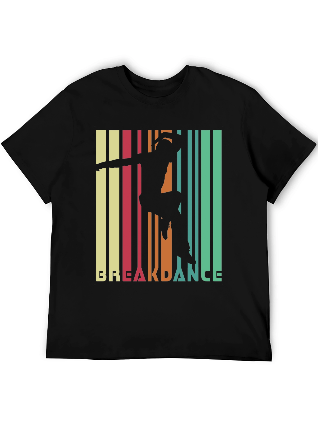 Retro Breakdance Silhouette Graphic T-Shirt