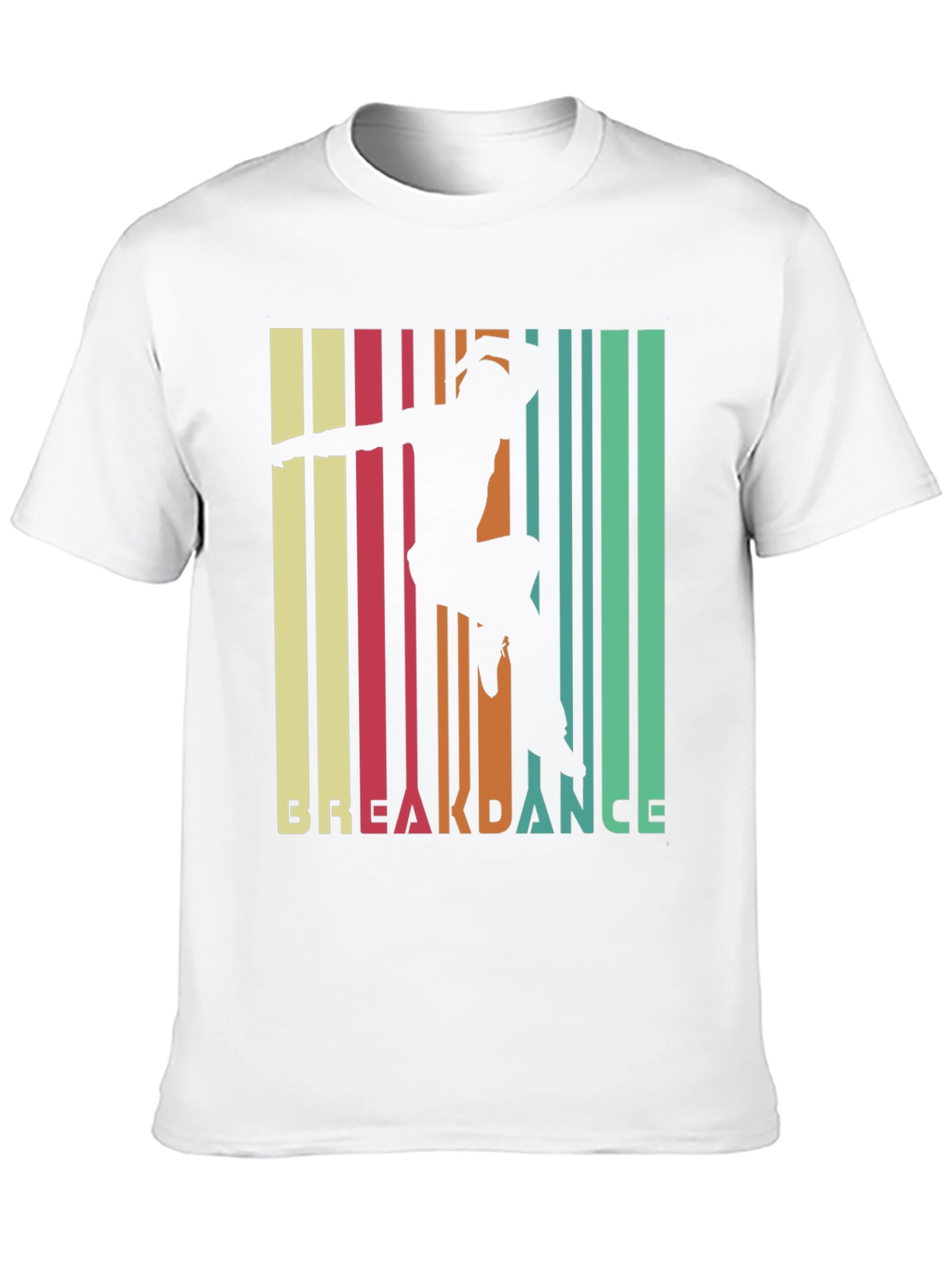 Retro Breakdance Silhouette Graphic T-Shirt