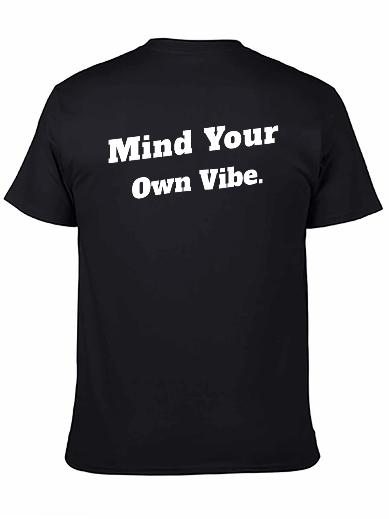 Mind Your Own Vibe Black Graphic Tee