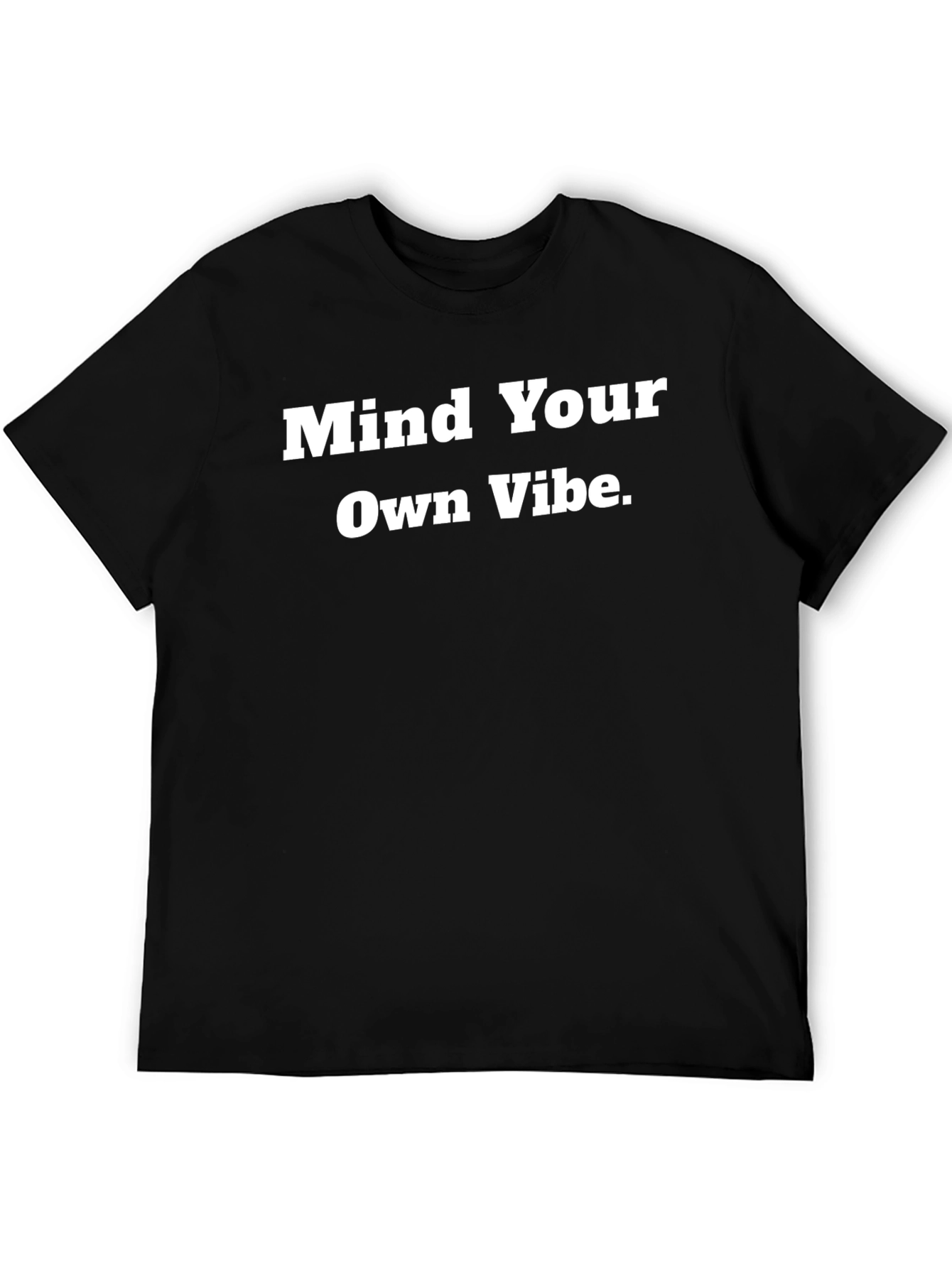 Mind Your Own Vibe Black Graphic Tee