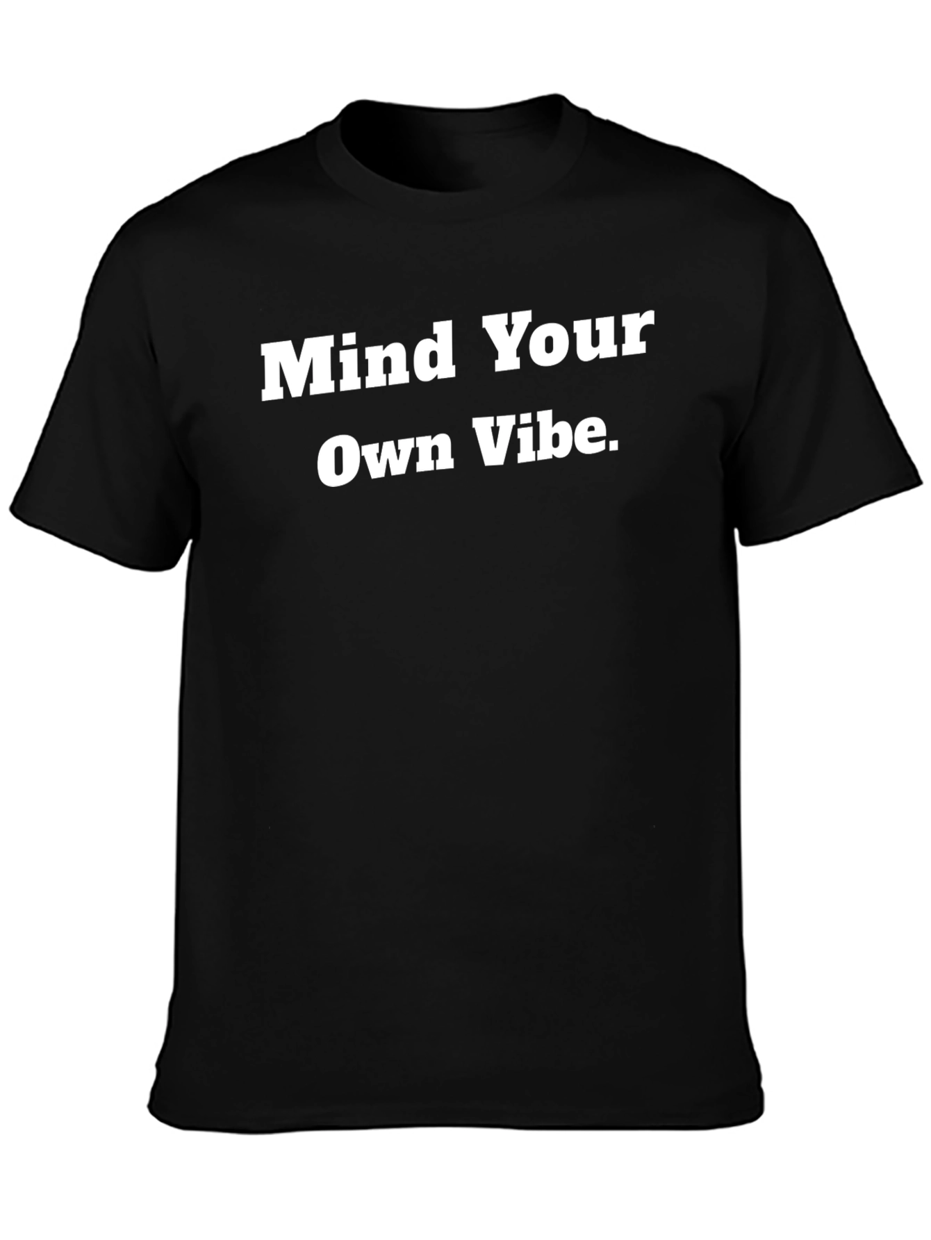 Mind Your Own Vibe Black Graphic Tee