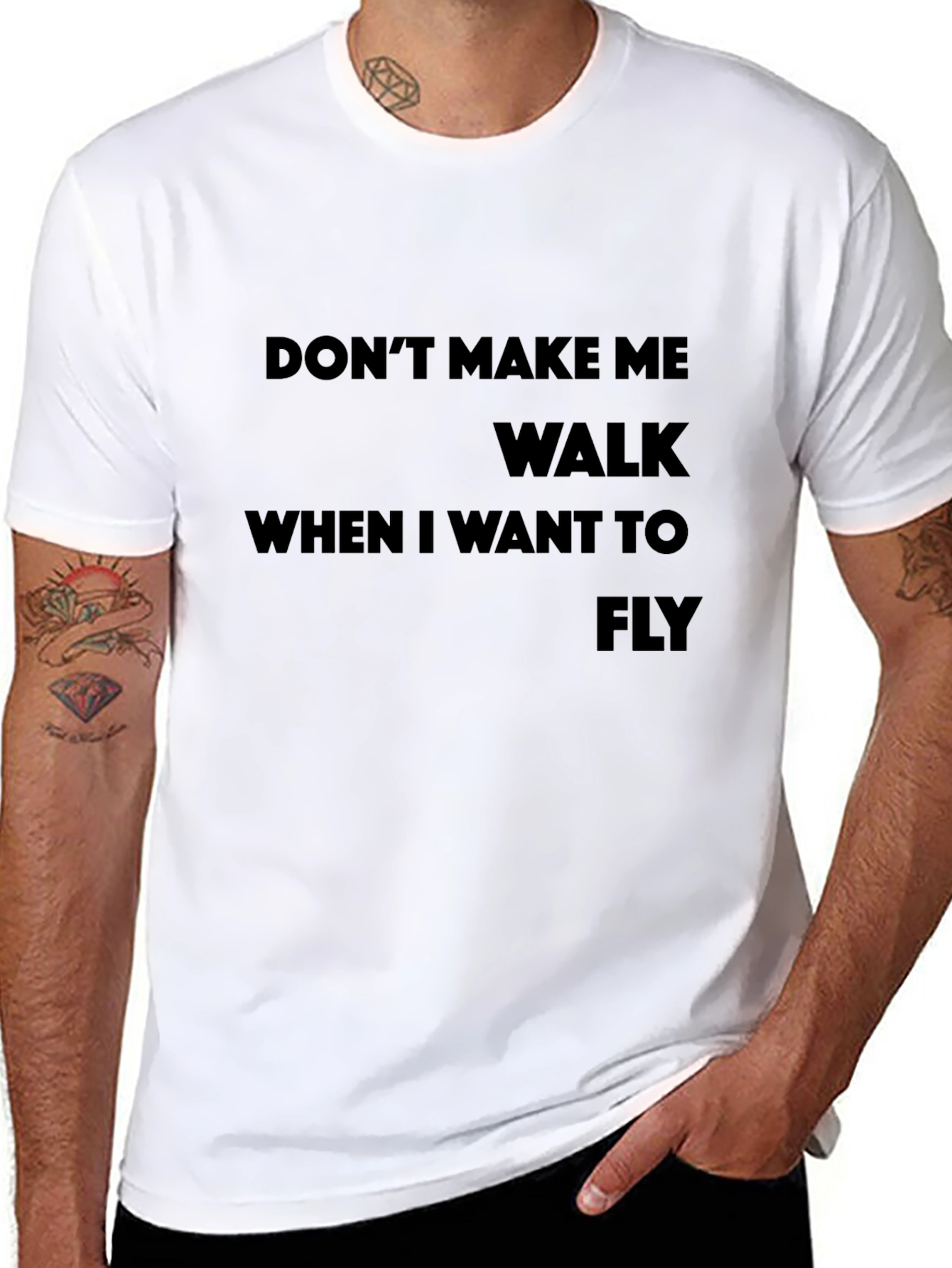 Dont Make Me Walk T-Shirt - Sarcastic Graphic Tee