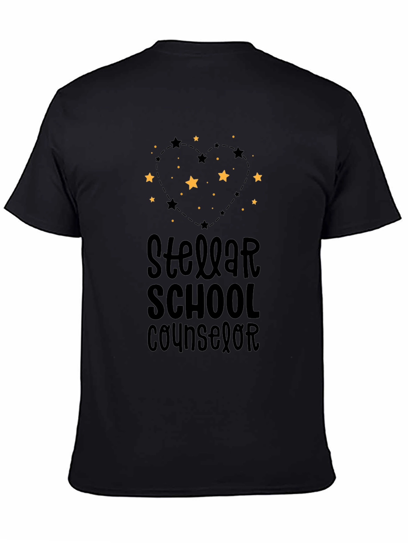 Stellar School Counselor Black T-Shirt