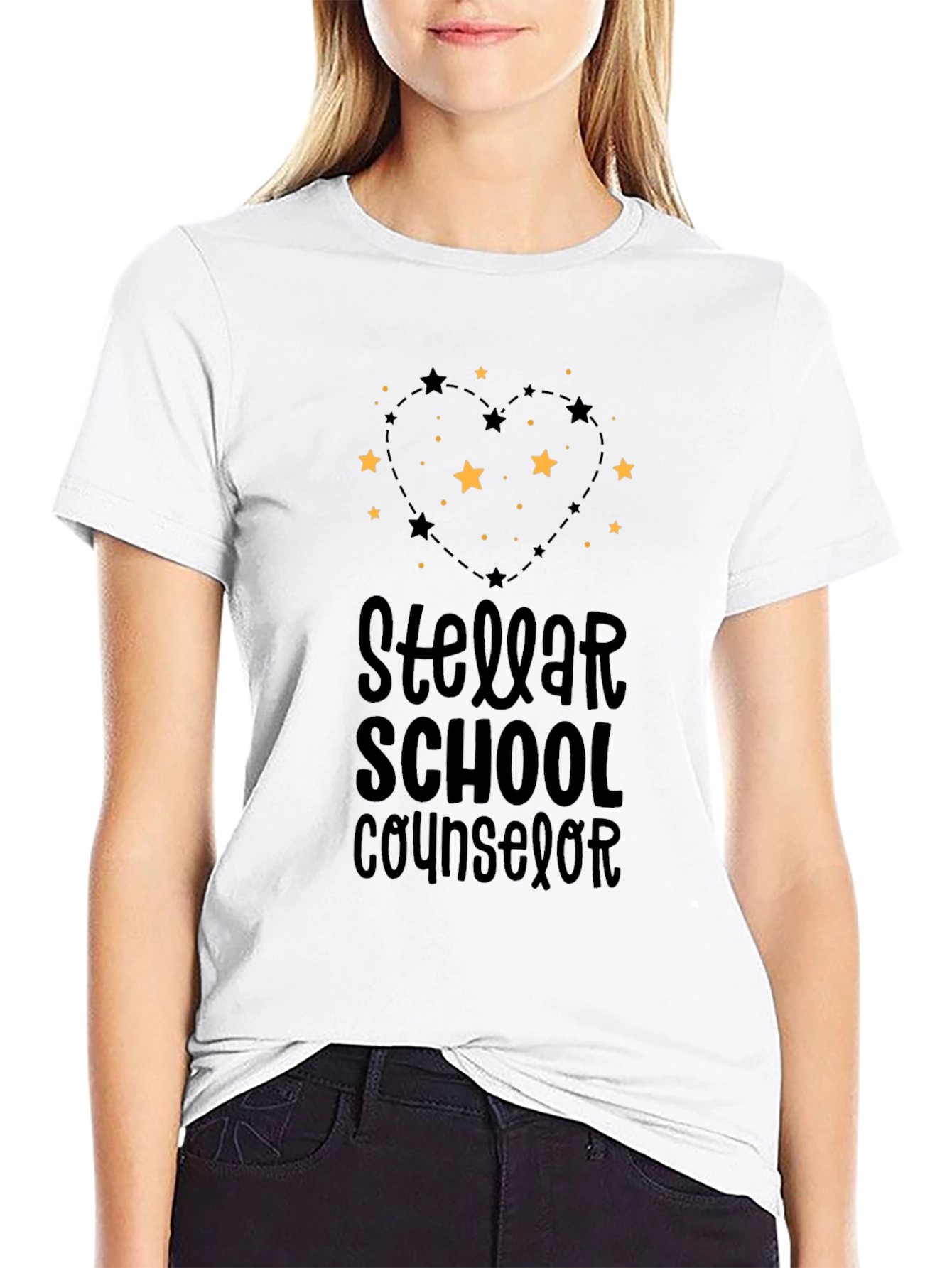 Stellar School Counselor Black T-Shirt