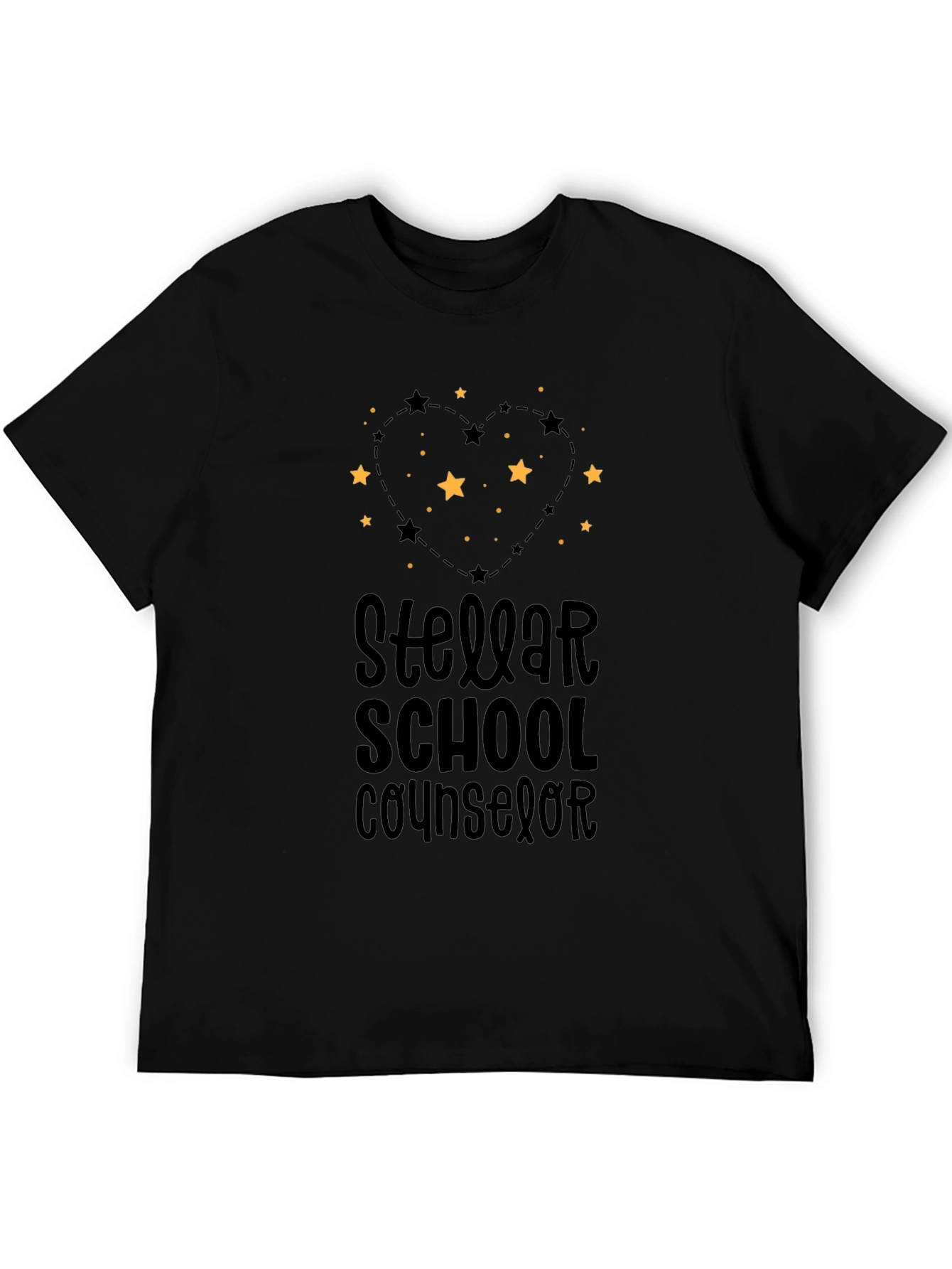 Stellar School Counselor Black T-Shirt