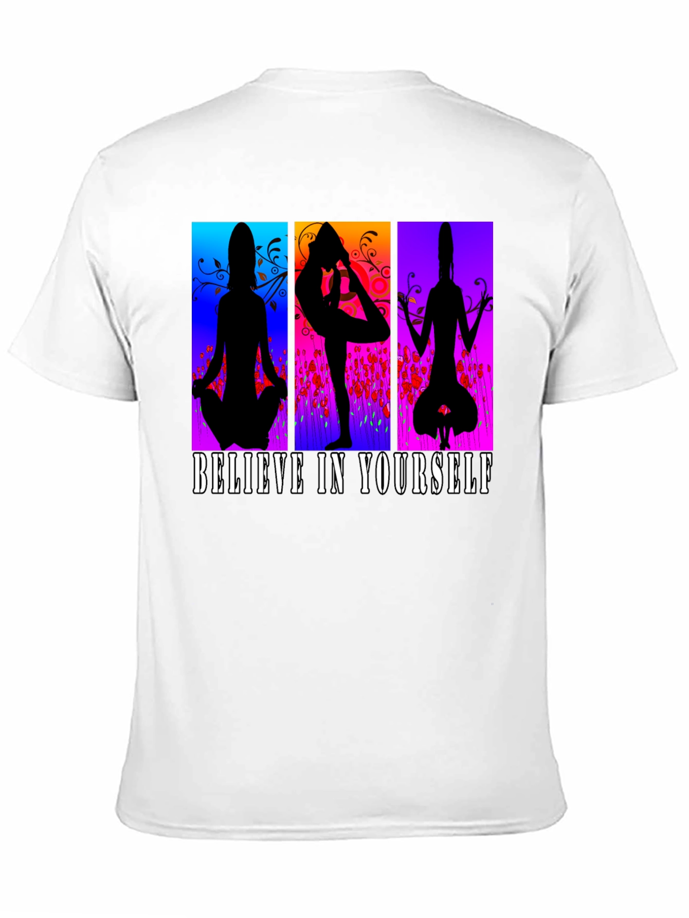 Believe in Yourself Yoga Silhouette T-Shirt