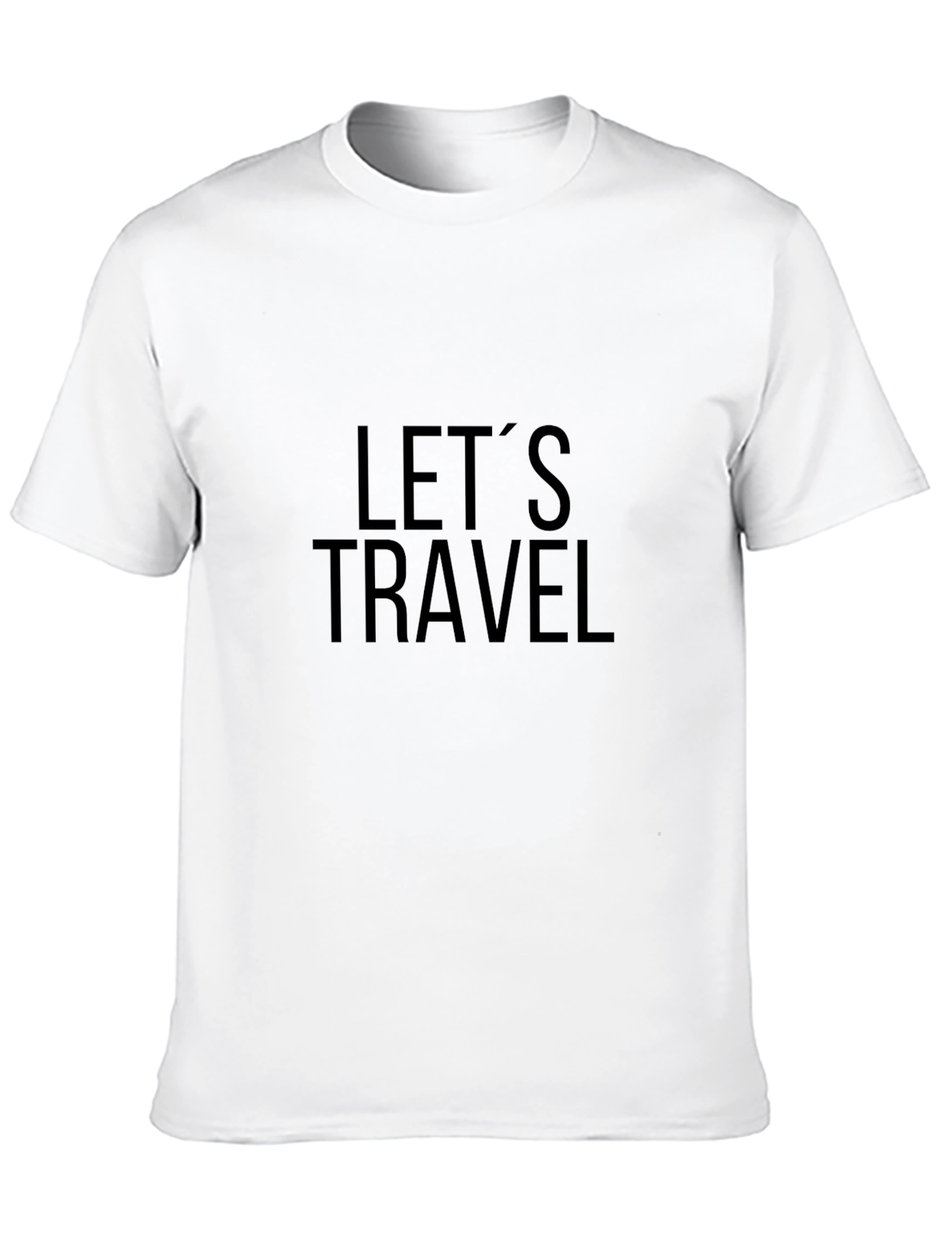 Lets Travel Black Graphic Tee