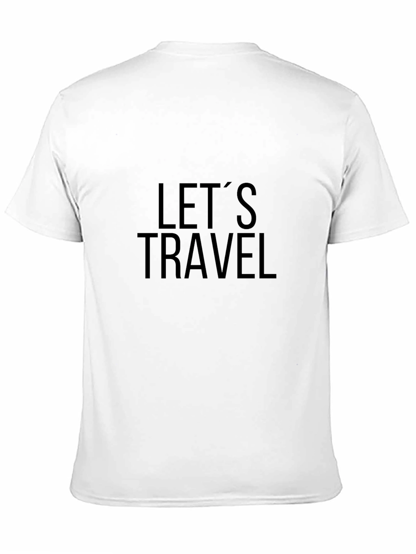 Lets Travel Black Graphic Tee