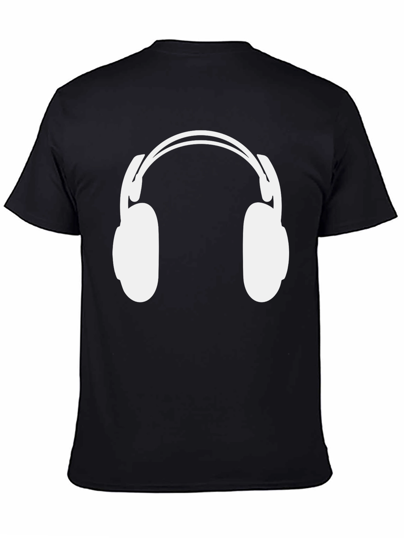 Headphone Graphic T-Shirt - Classic Black Tee