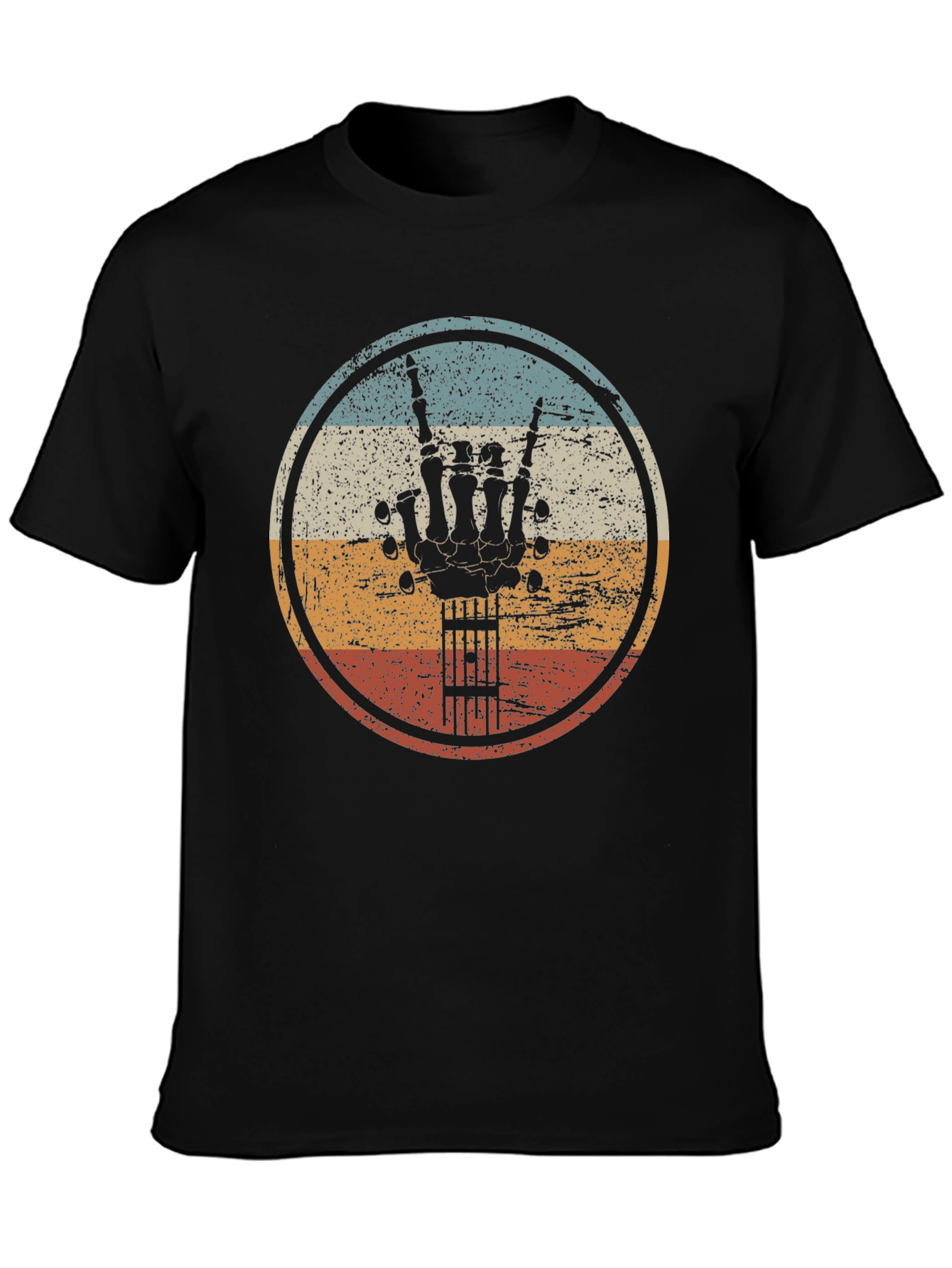 Retro Rock Hand Guitar T-Shirt