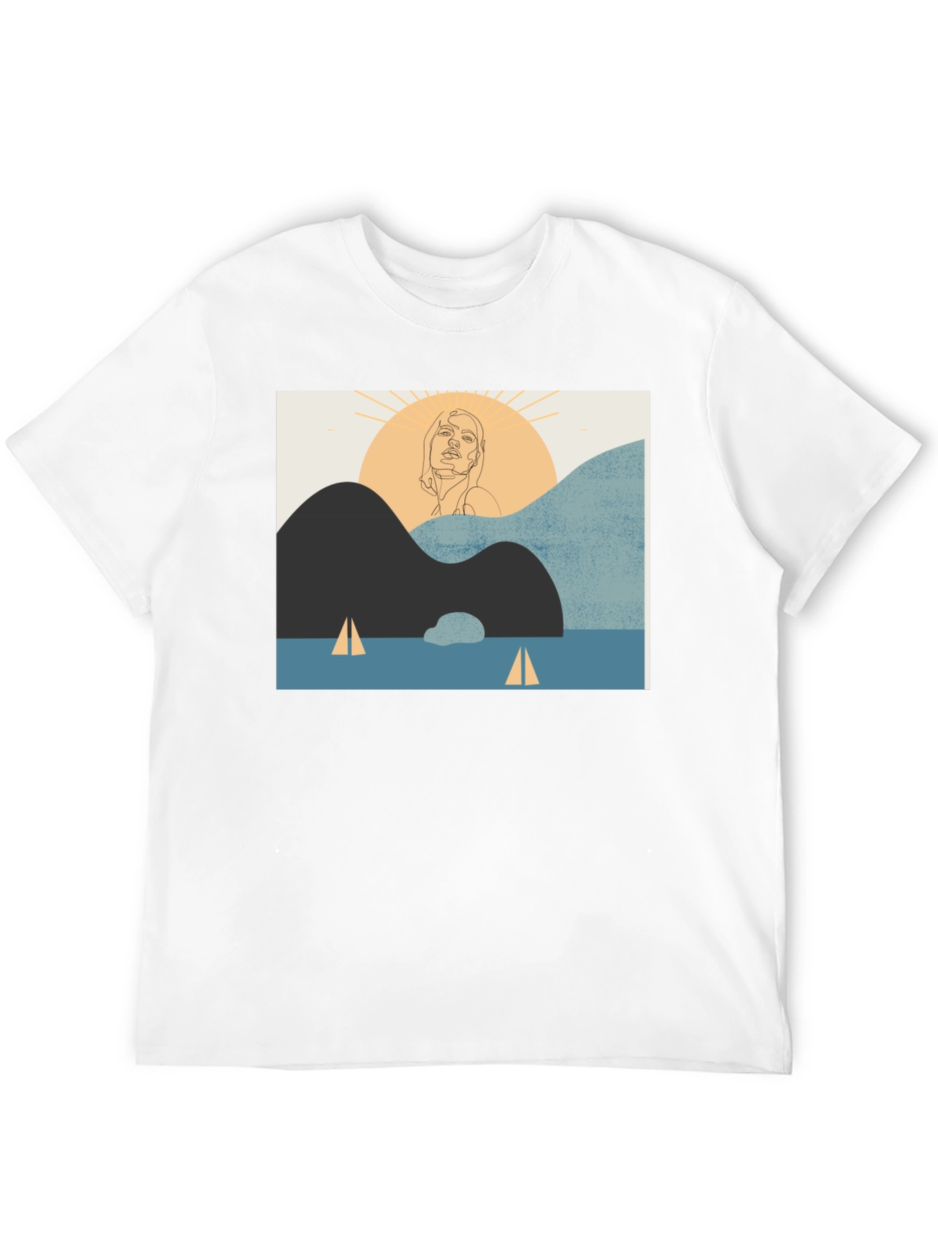 Modern Art Graphic Tee - Unisex Black T-Shirt