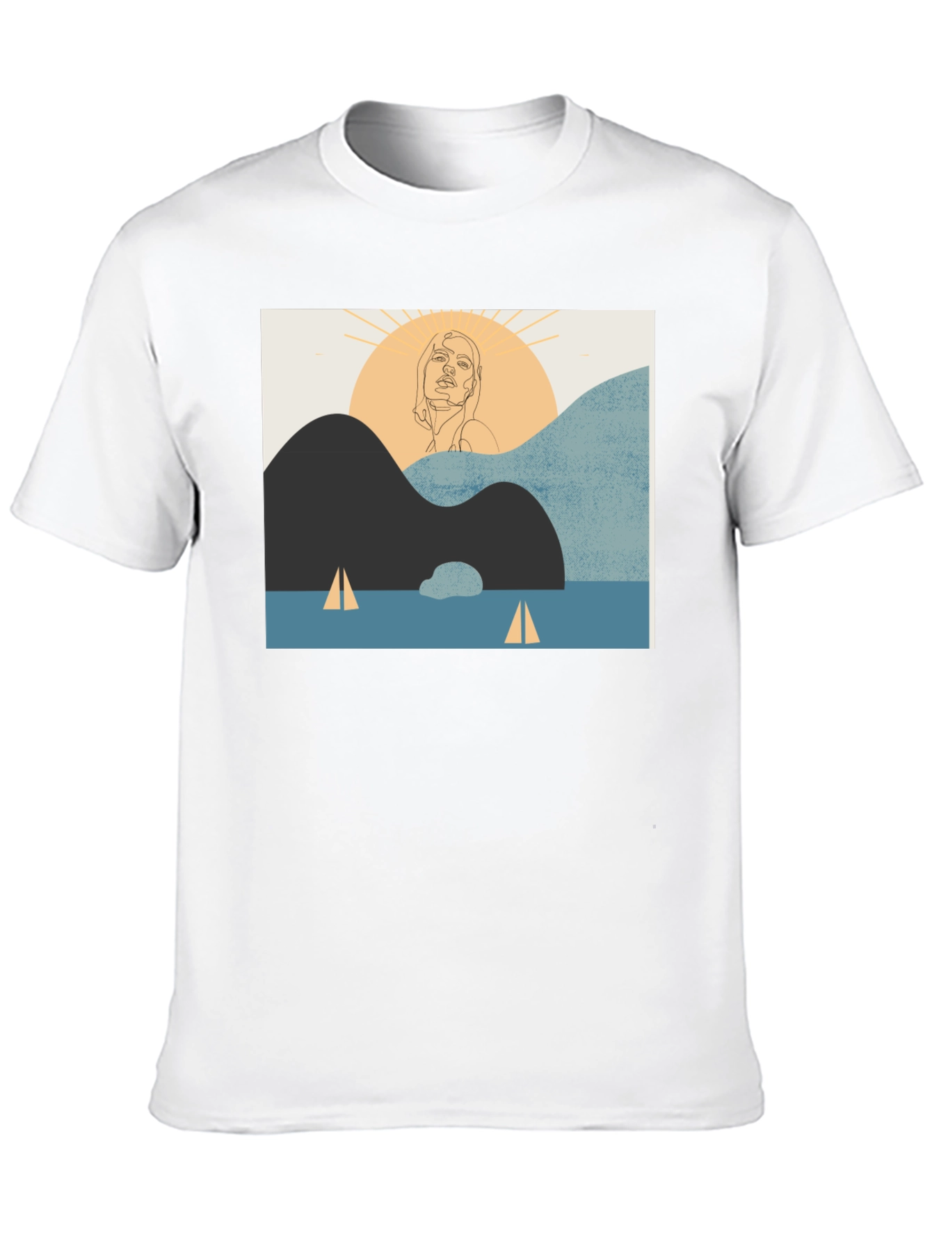 Modern Art Graphic Tee - Unisex Black T-Shirt