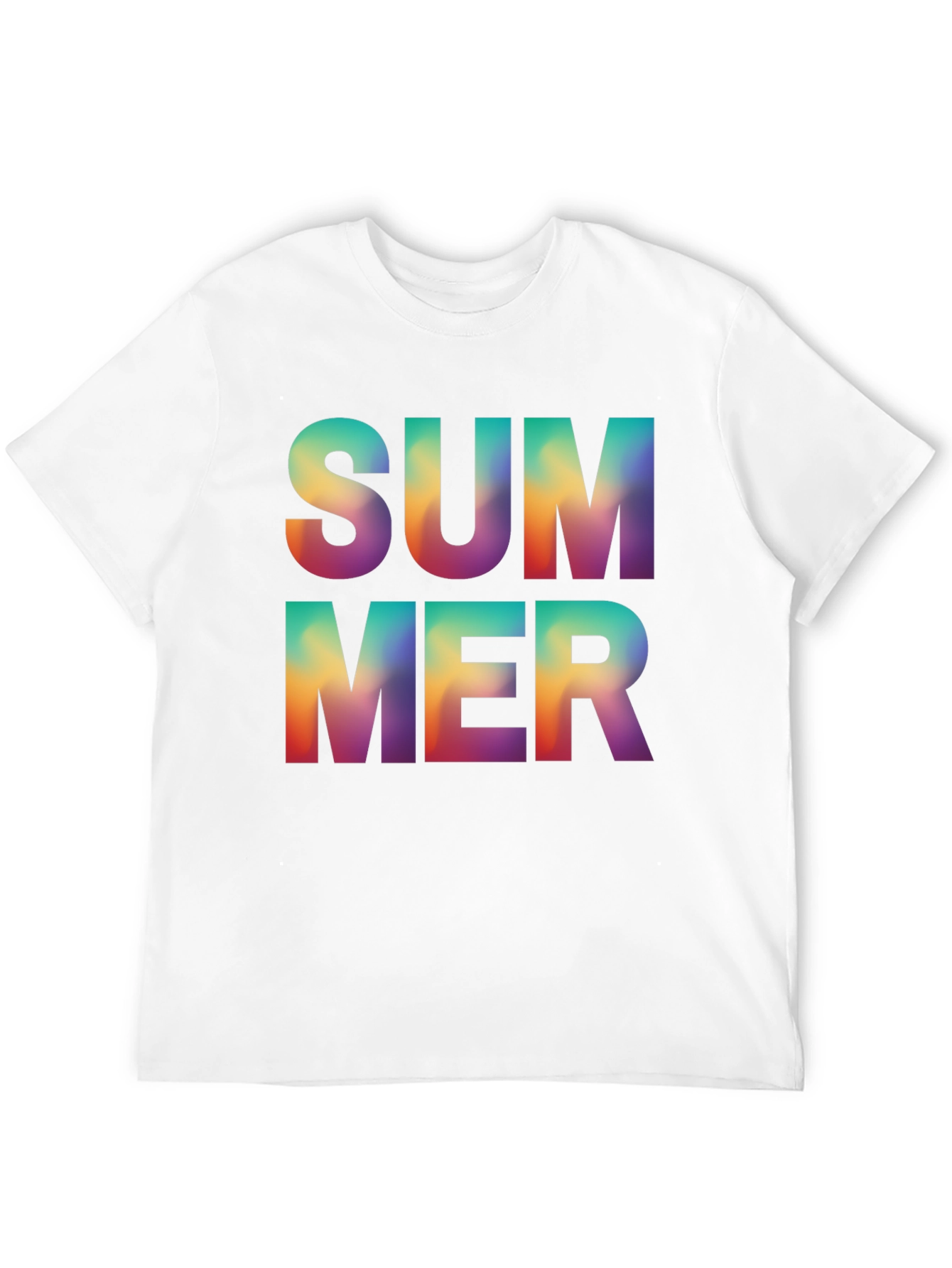 Summer Graphic Tee - Stylish Gradient Design