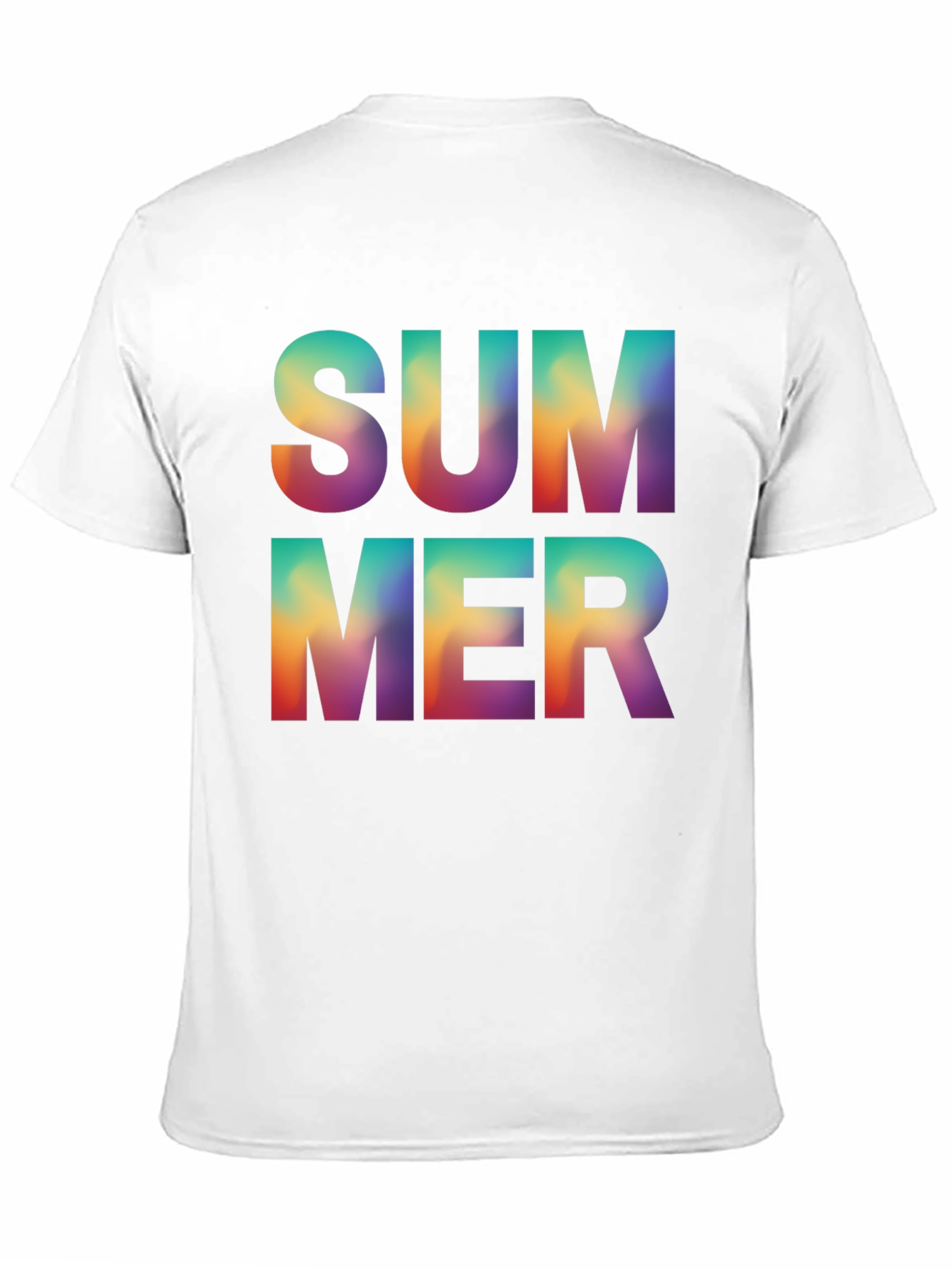 Summer Graphic Tee - Stylish Gradient Design