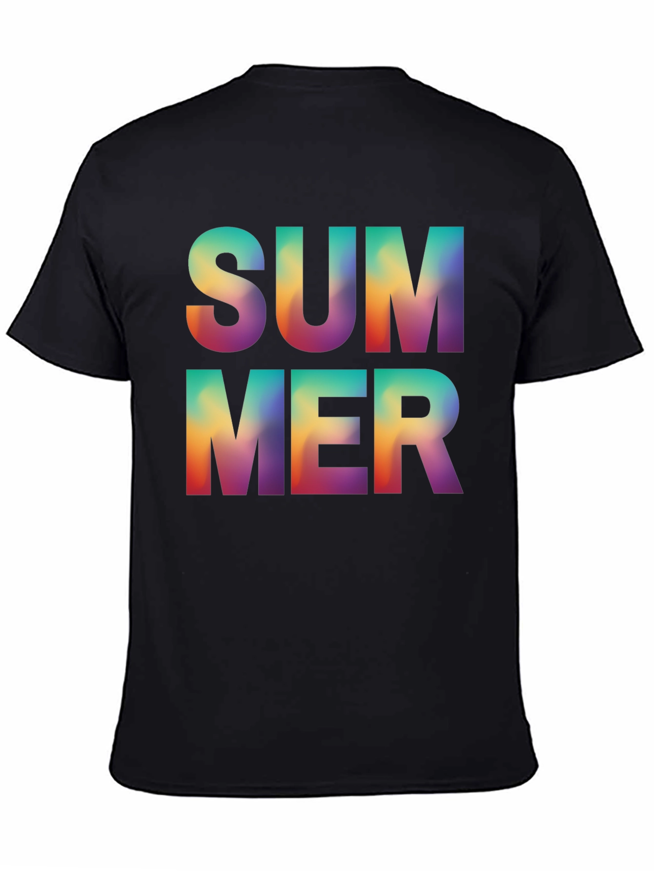 Summer Graphic Tee - Stylish Gradient Design