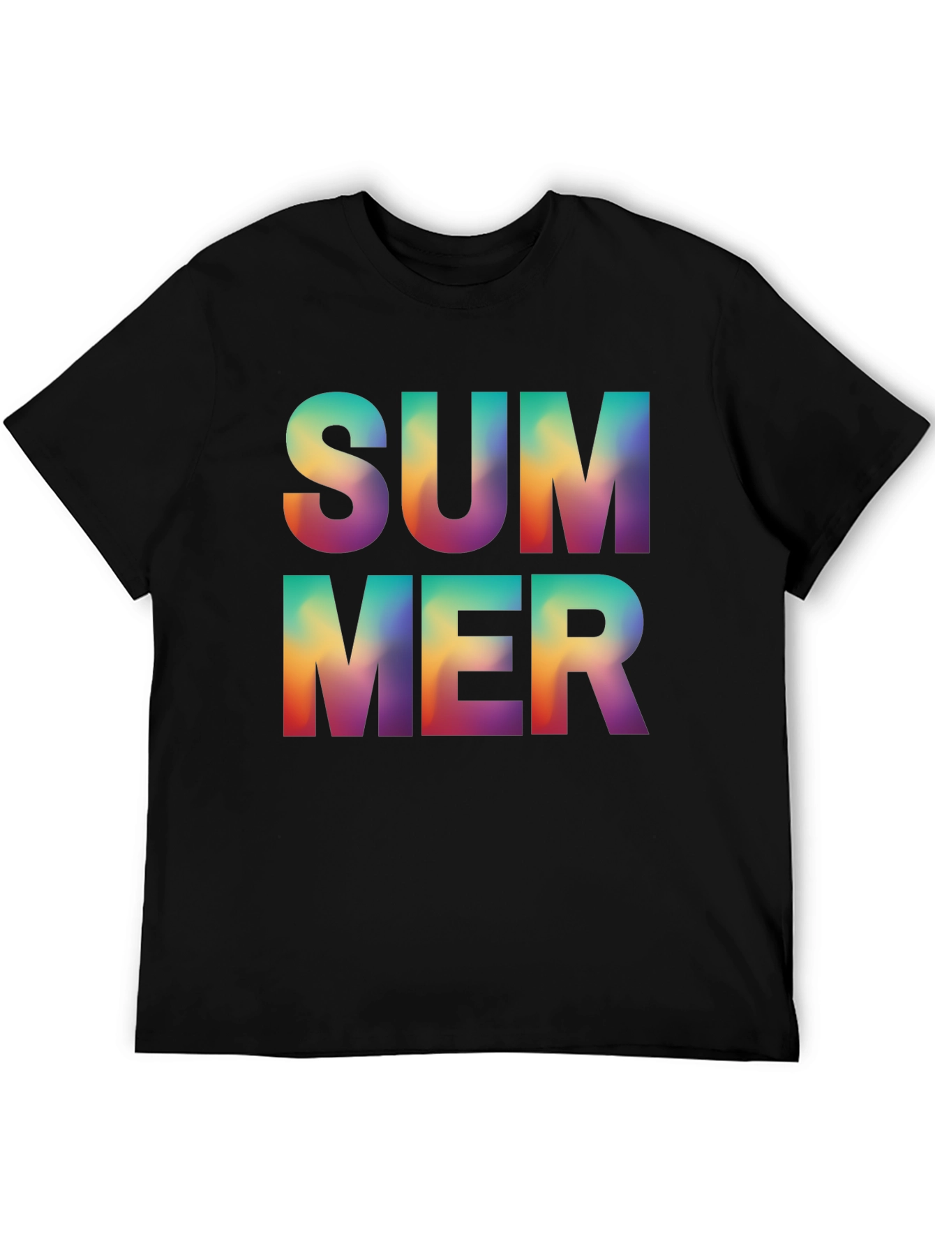 Summer Graphic Tee - Stylish Gradient Design