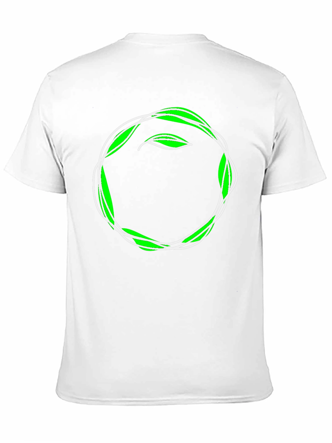 Leaf Circle Graphic Tee - Eco-Friendly Style