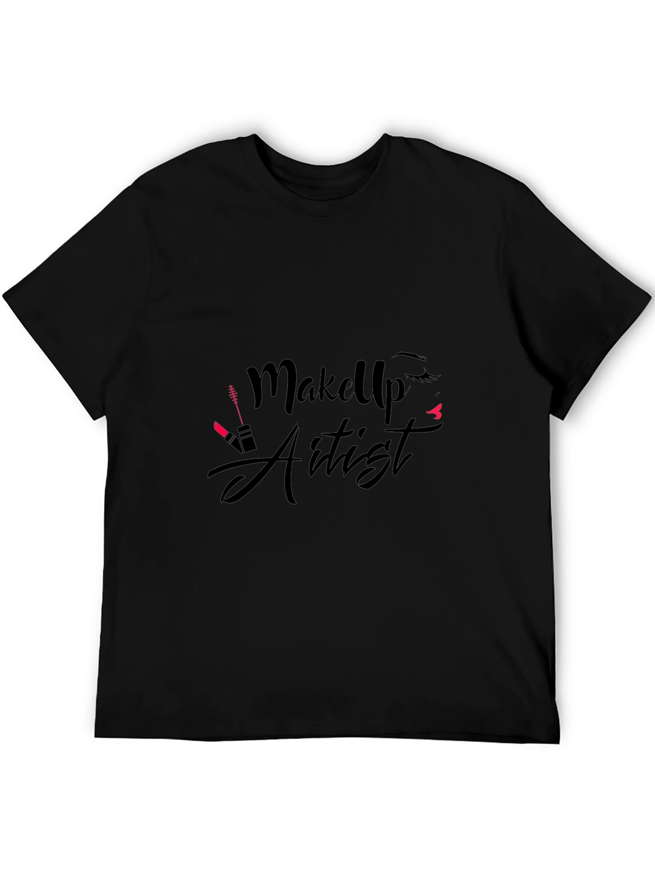 Makeup Artist Graphic T-Shirt - Black