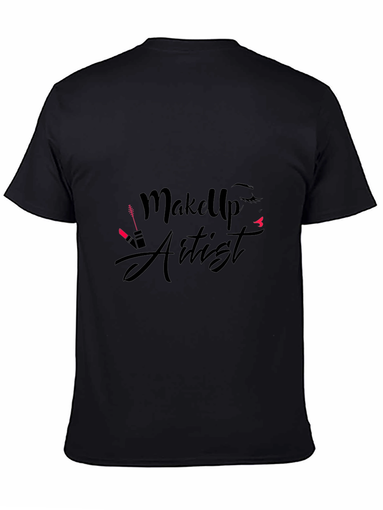 Makeup Artist Graphic T-Shirt - Black
