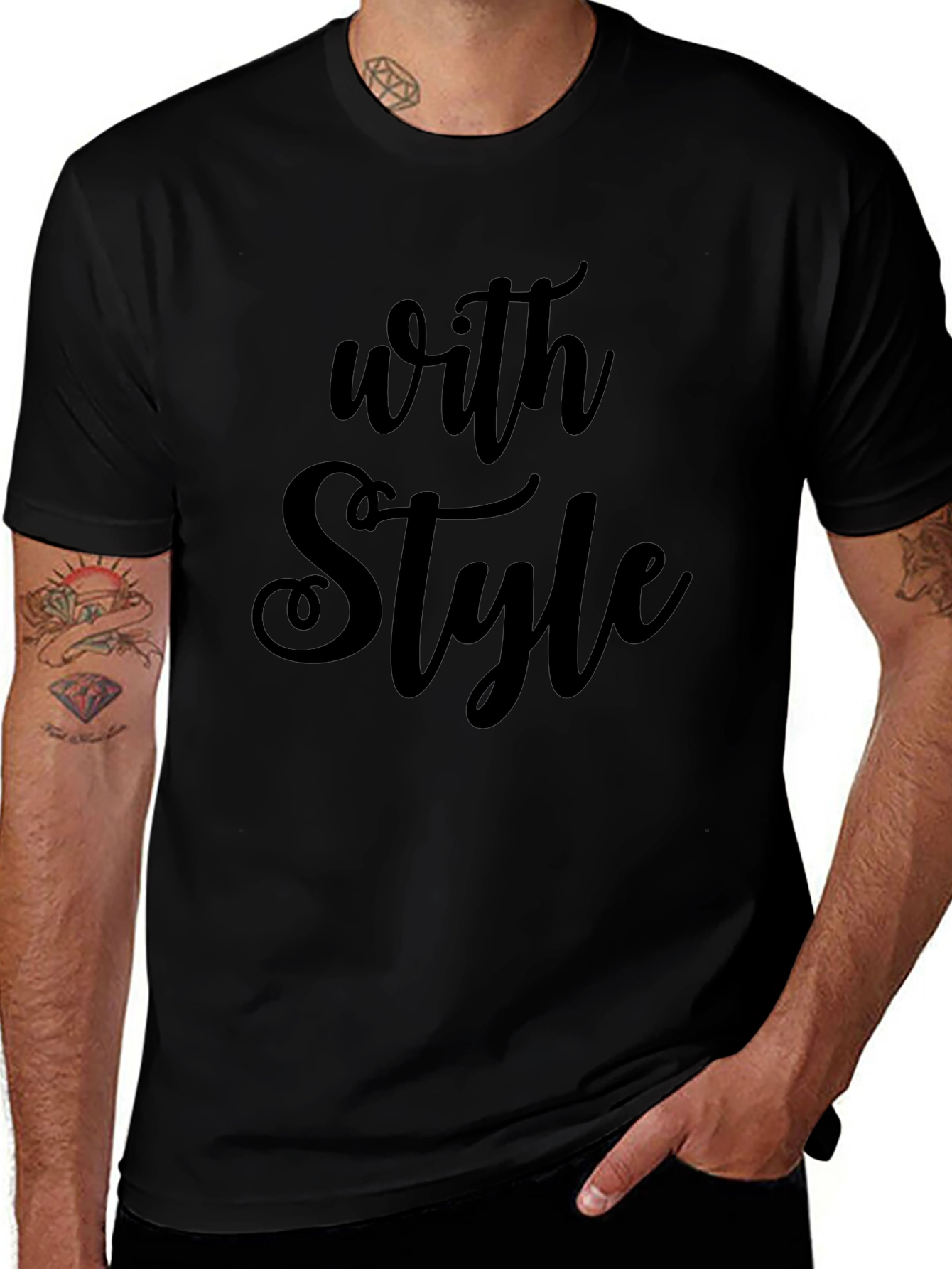 Stylish Black T-Shirt - With Style