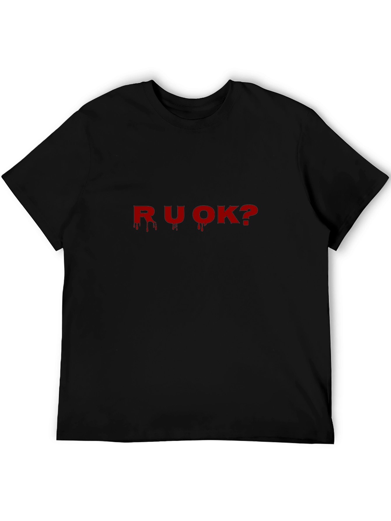 R U OK? Graphic Print T-Shirt