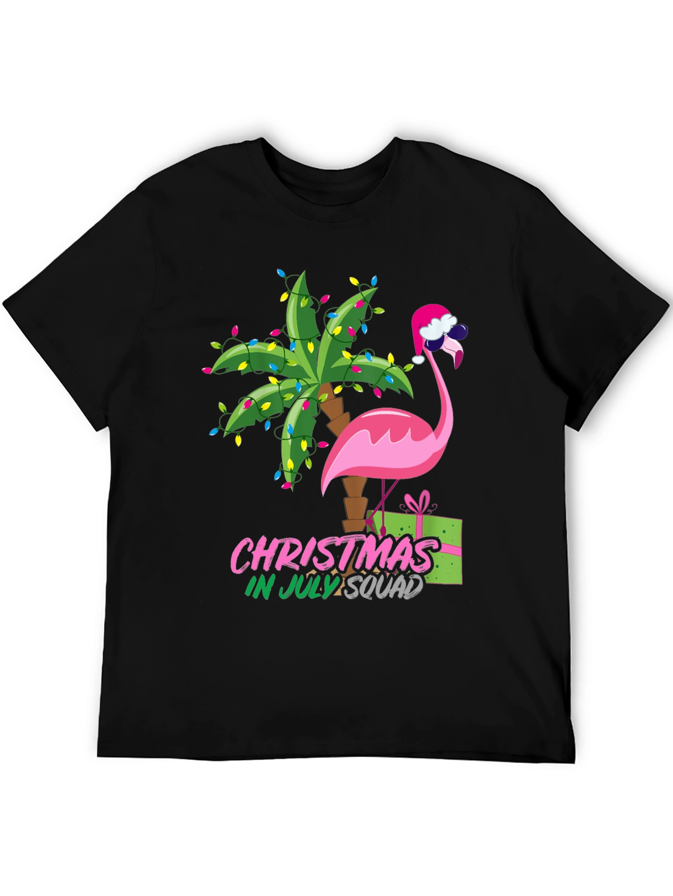 Christmas in July Flamingo Squad T-Shirt