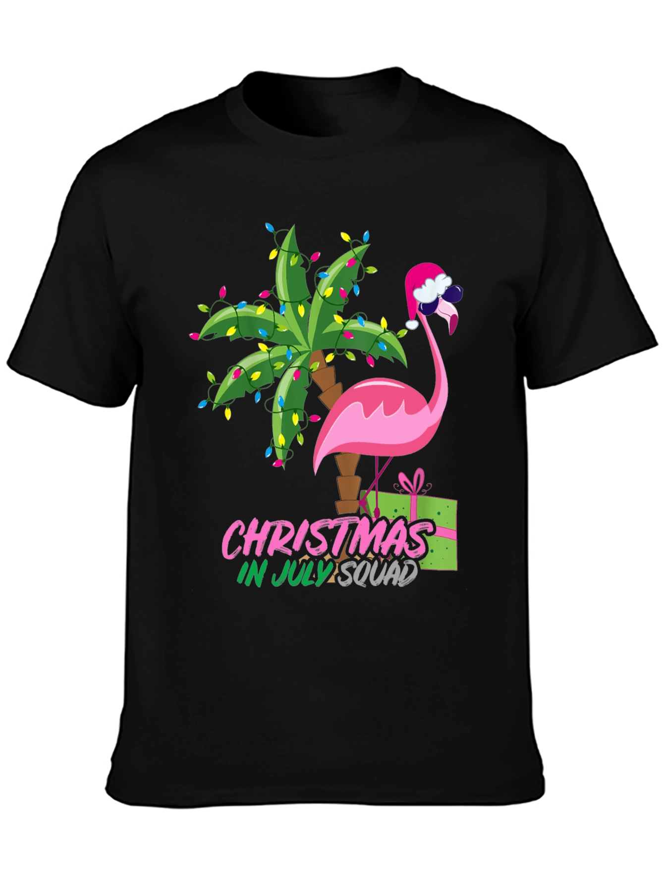 Christmas in July Flamingo Squad T-Shirt